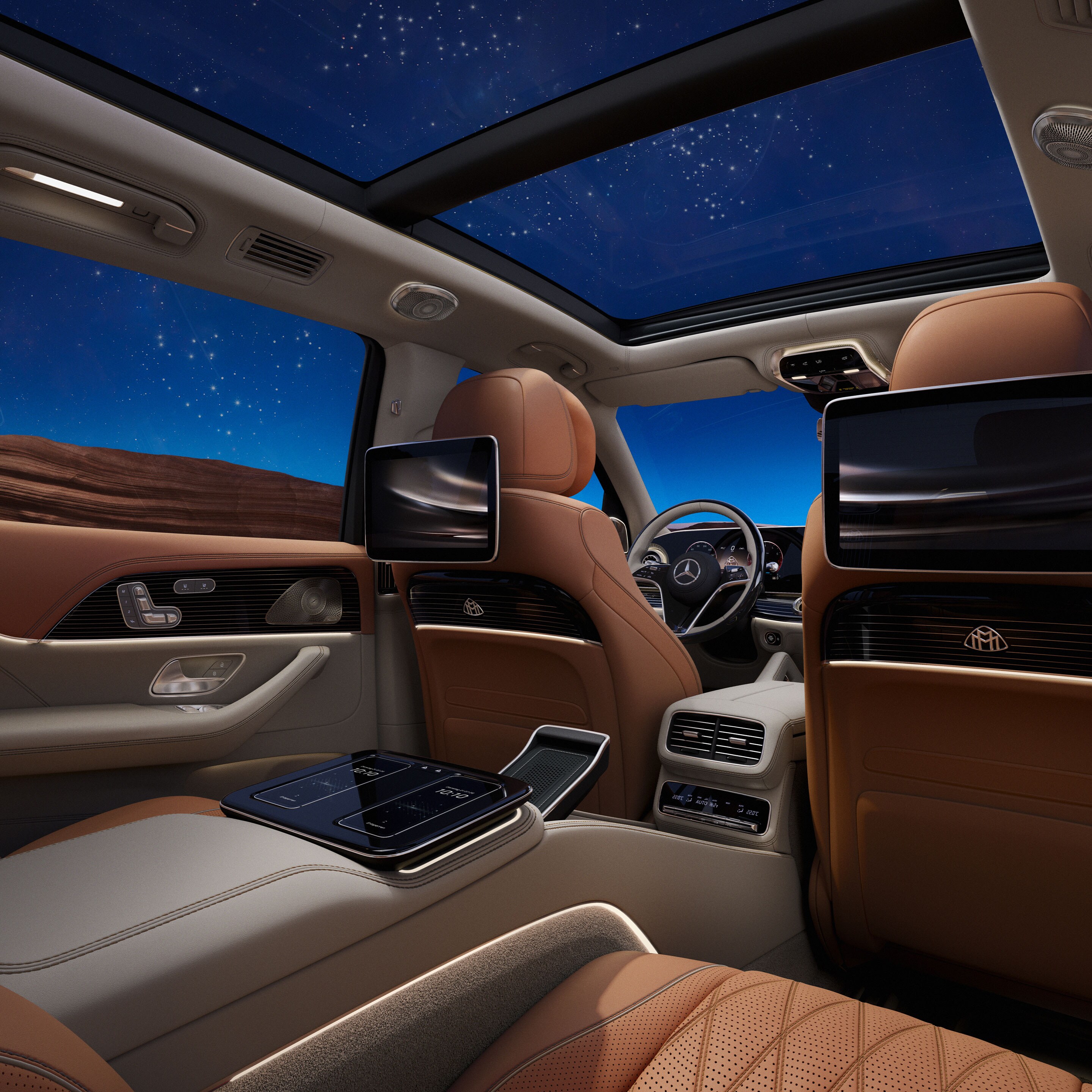 Gli interni della GLS di Mercedes-Maybach.