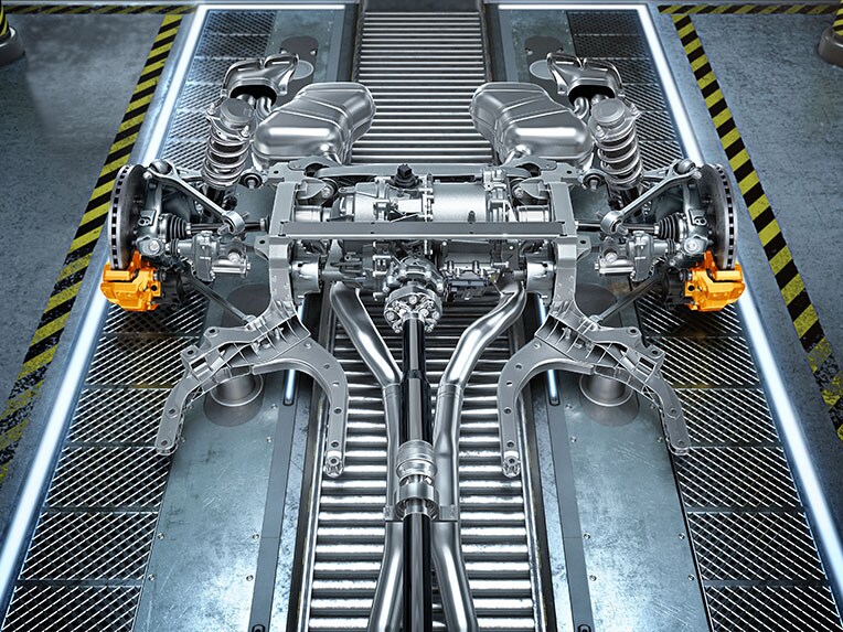 L'illustrazione dell'efficienza Mercedes-AMG.