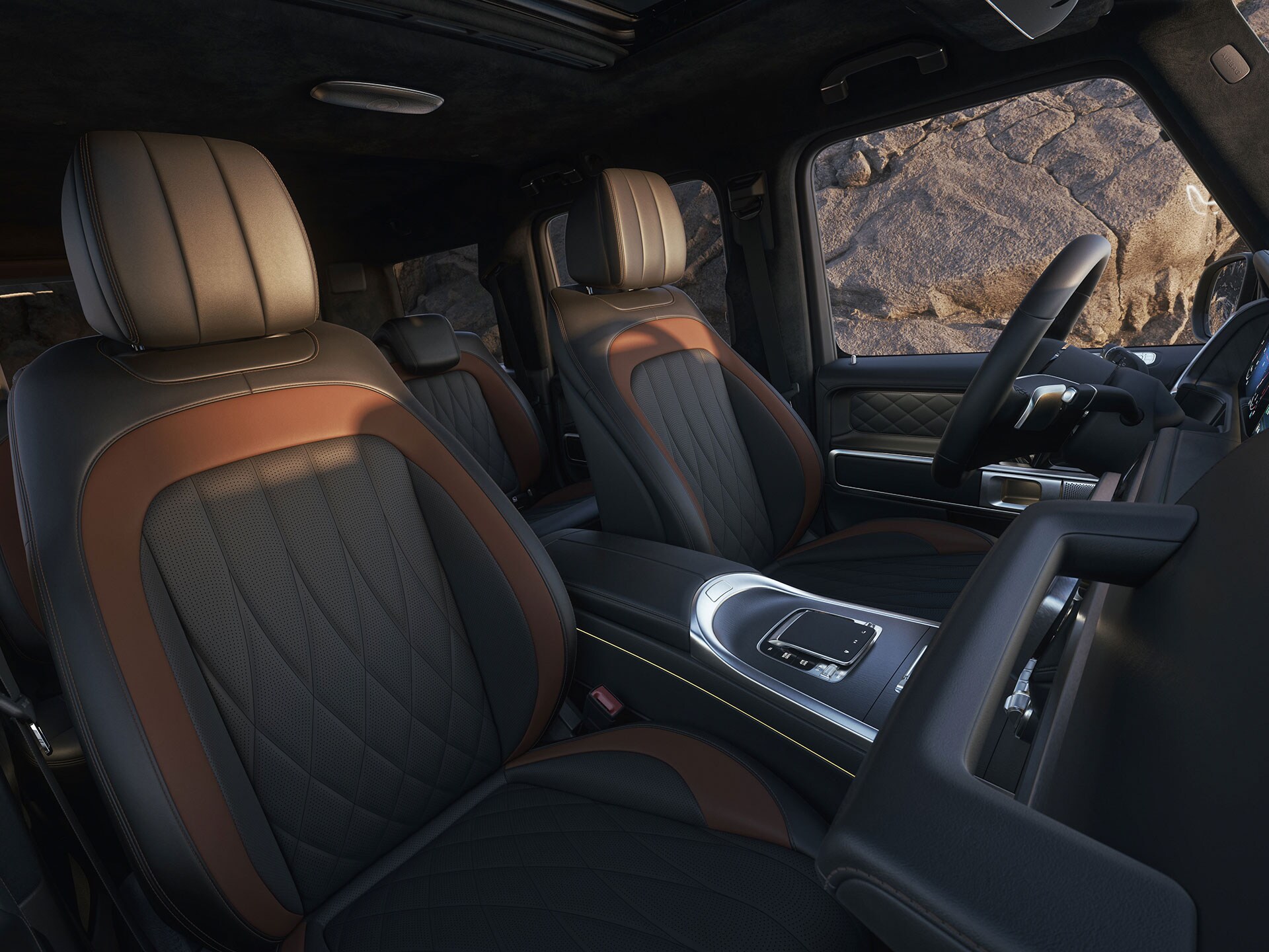 Gli interni della Mercedes-Benz Classe G.