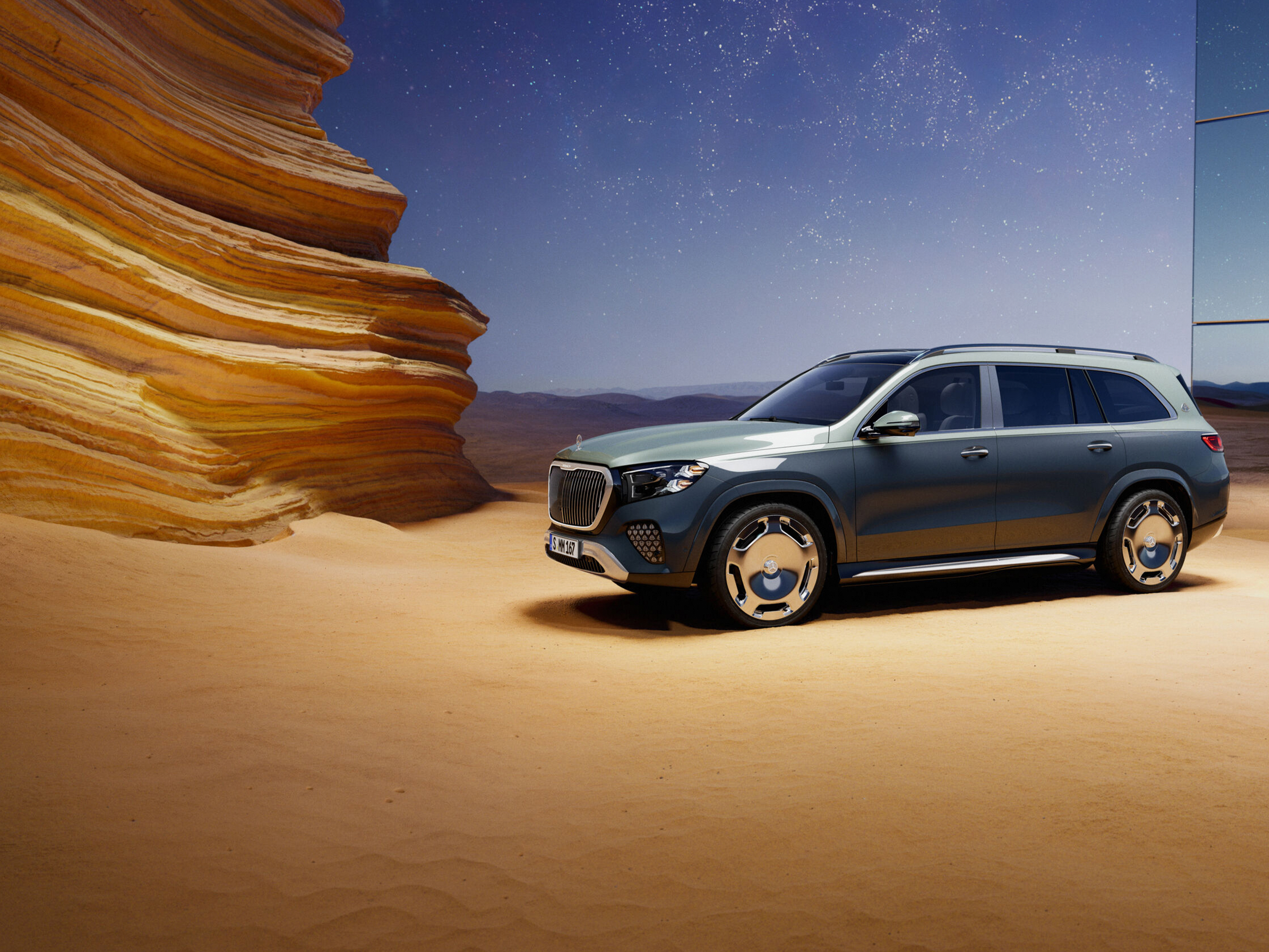 GLS SUV | Marchio | Mercedes-Maybach Vista frontale della Mercedes-Maybach GLS SUV.