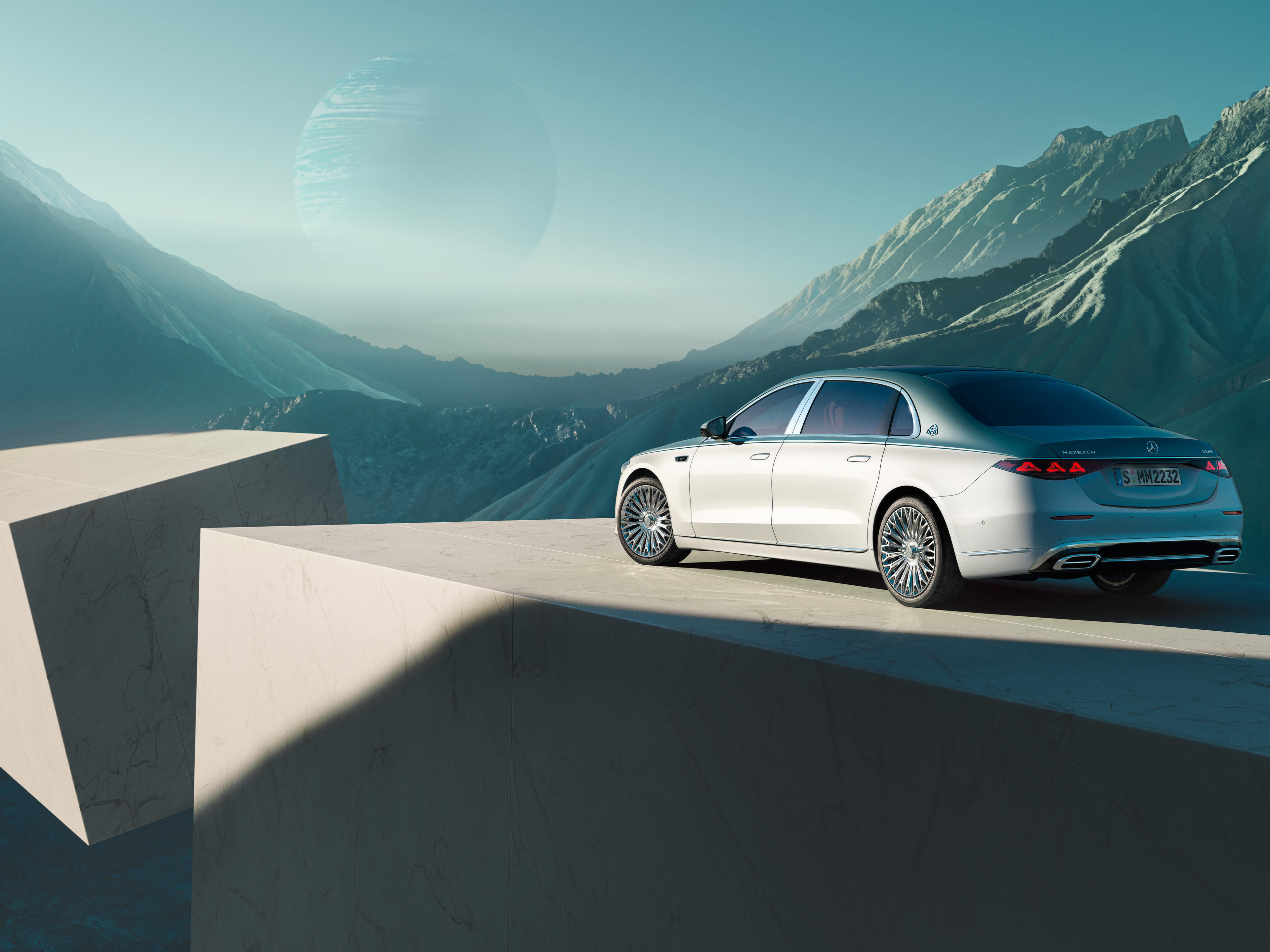 Classe S | Marchio | Mercedes-Maybach Vista laterale della Mercedes-Maybach Classe S.
