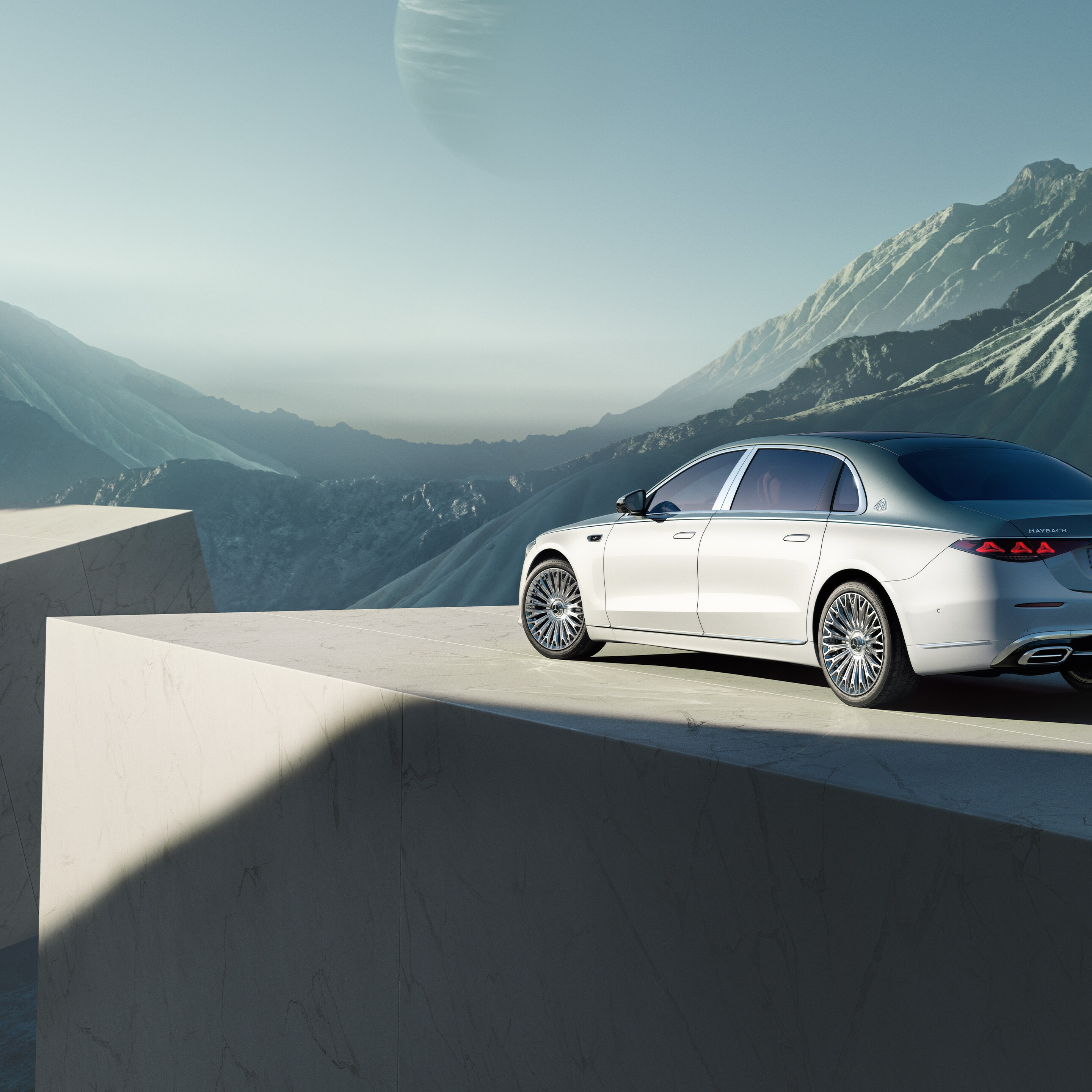 Gli esterni della Mercedes-Maybach Classe S.