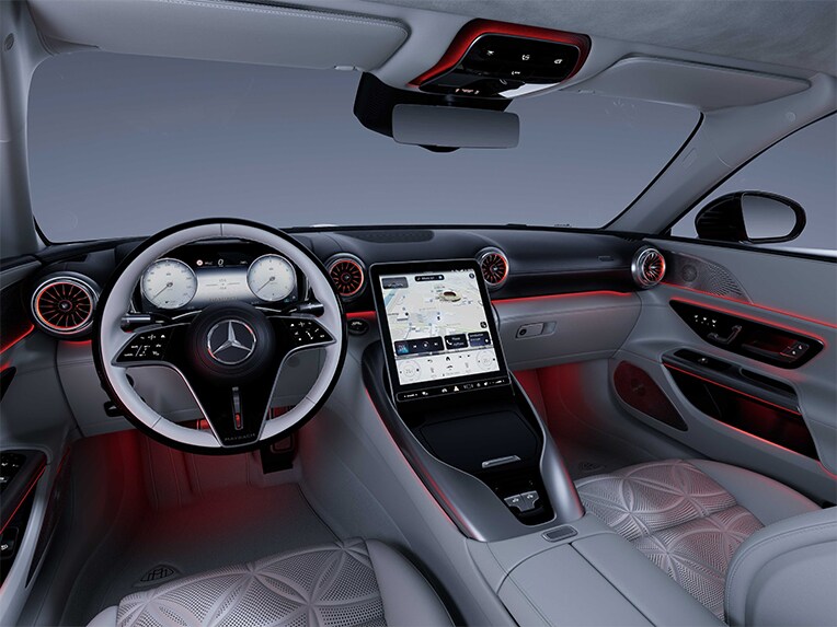 L'illuminazione di atmosfera della Mercedes-Maybach SL 680.