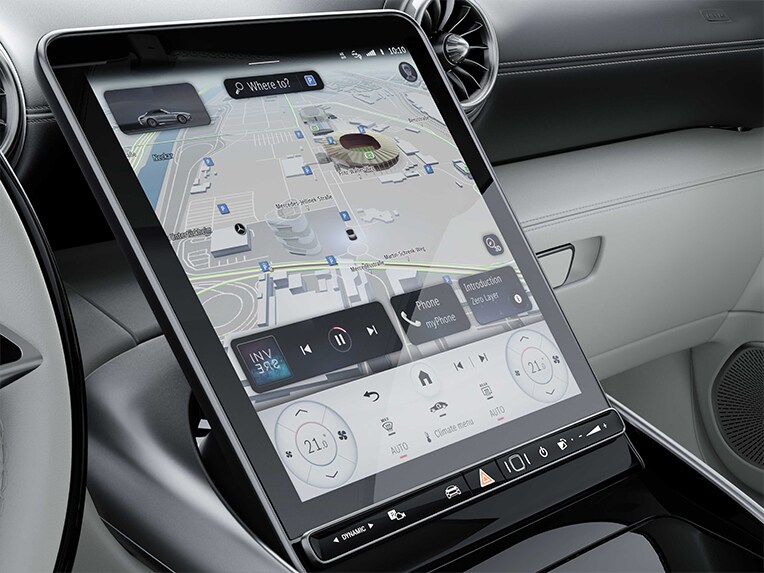 L'MBUX Navigation Premium della Mercedes-Maybach SL 680.