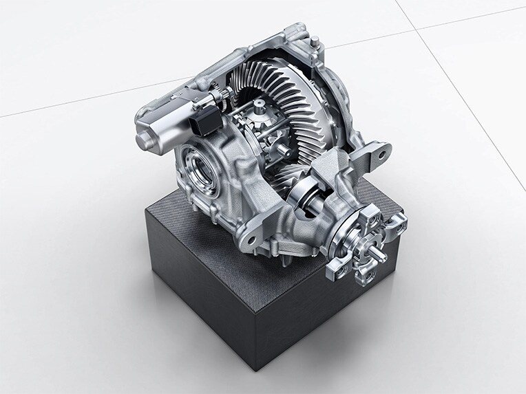 Differenziale autobloccante elettronico AMG a slittamento limitato dell'asse posteriore della Mercedes-AMG SL Roadster.