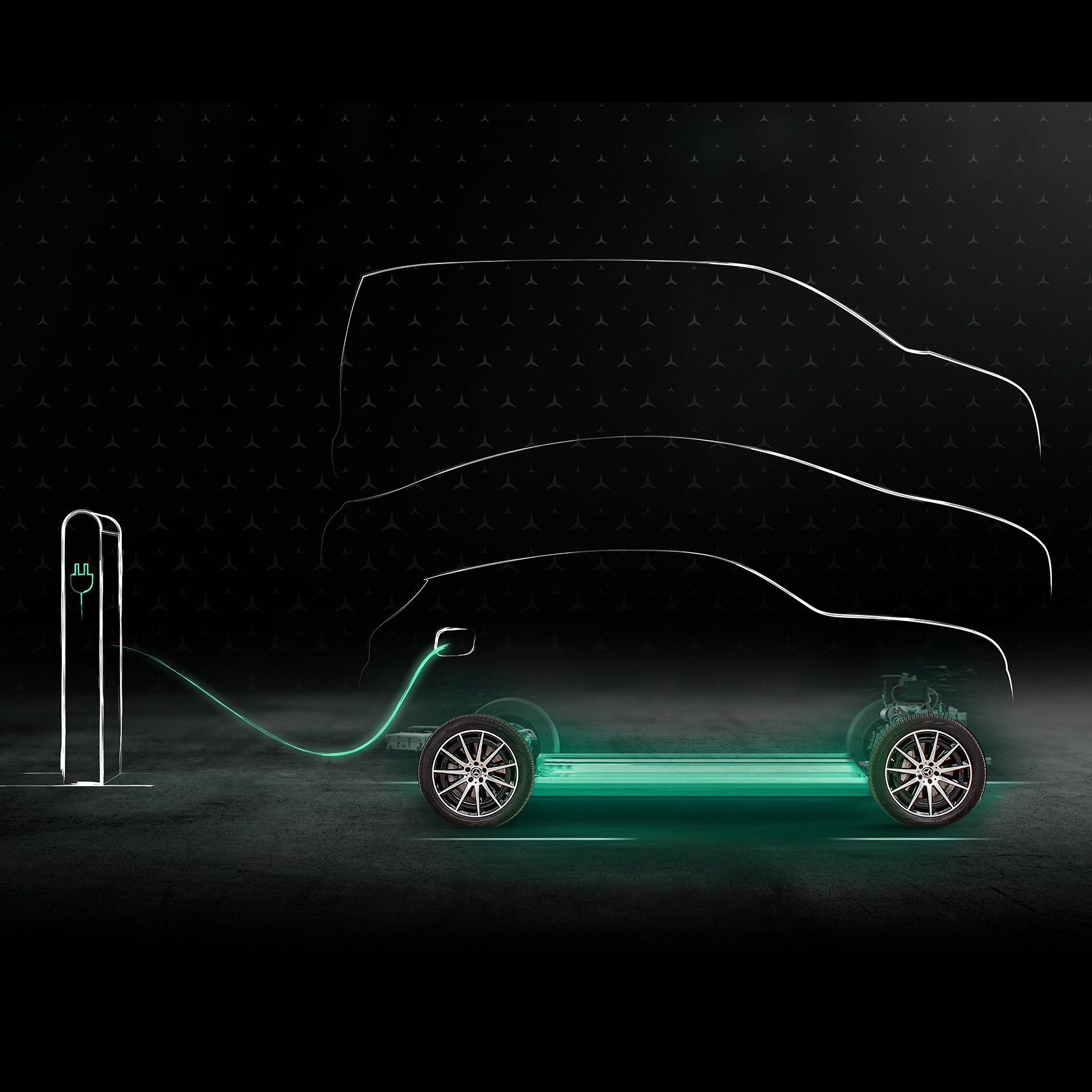 Green Charging | Mobilità elettrica | Mercedes-Benz Un'animazione della funzione Green Charging.