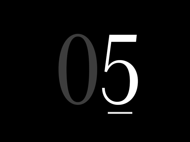 Un grande "05".