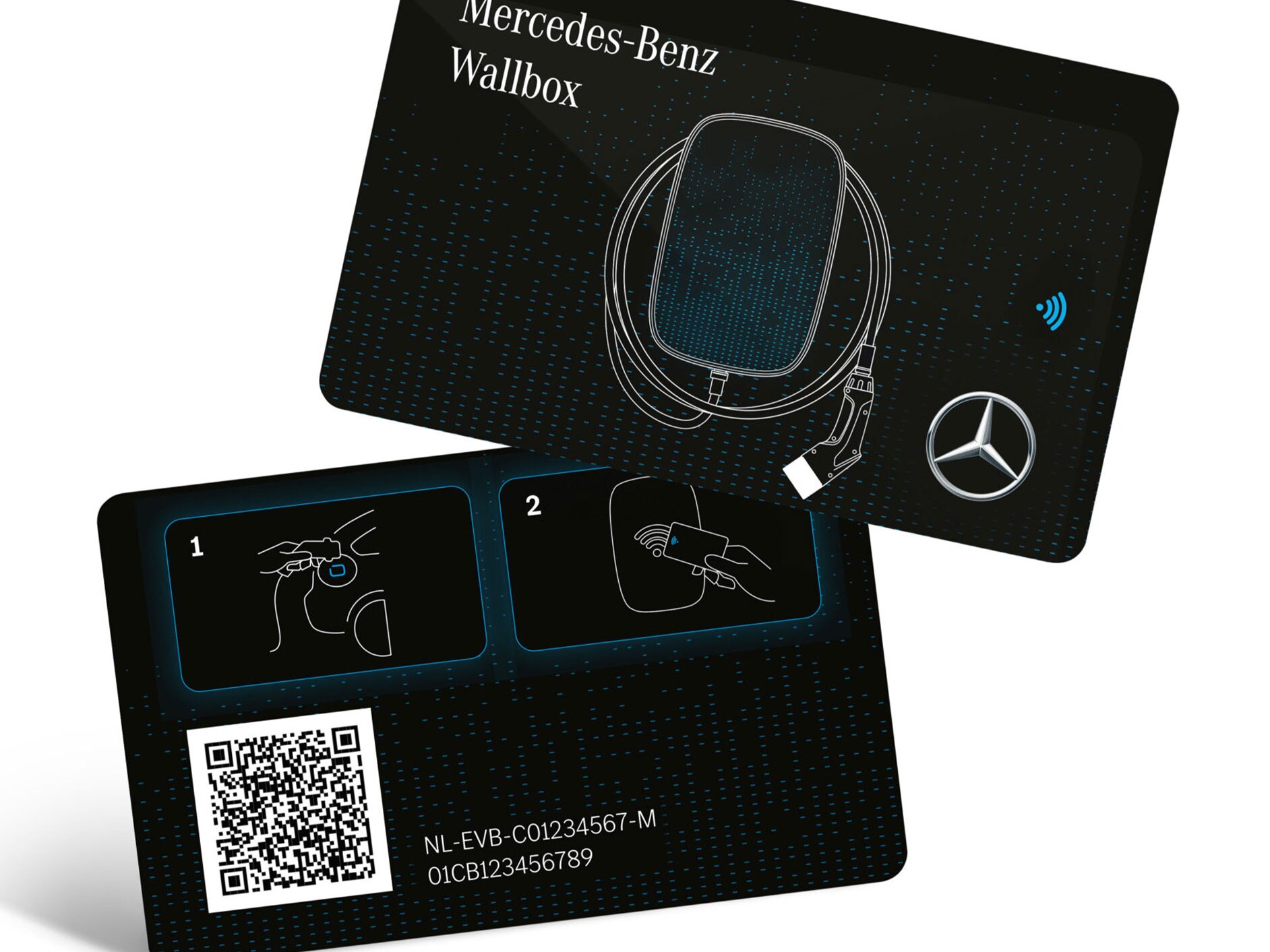 La scheda RFID Mercedes-Benz con la relativa confezione.
