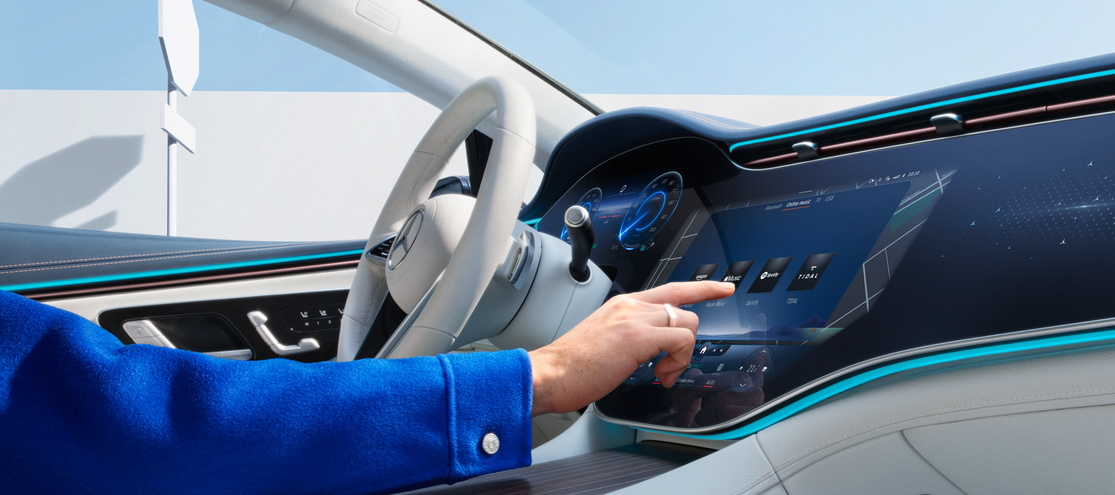Digital extras | Mercedes-Benz Nel sistema multimediale MBUX di una Mercedes-Benz