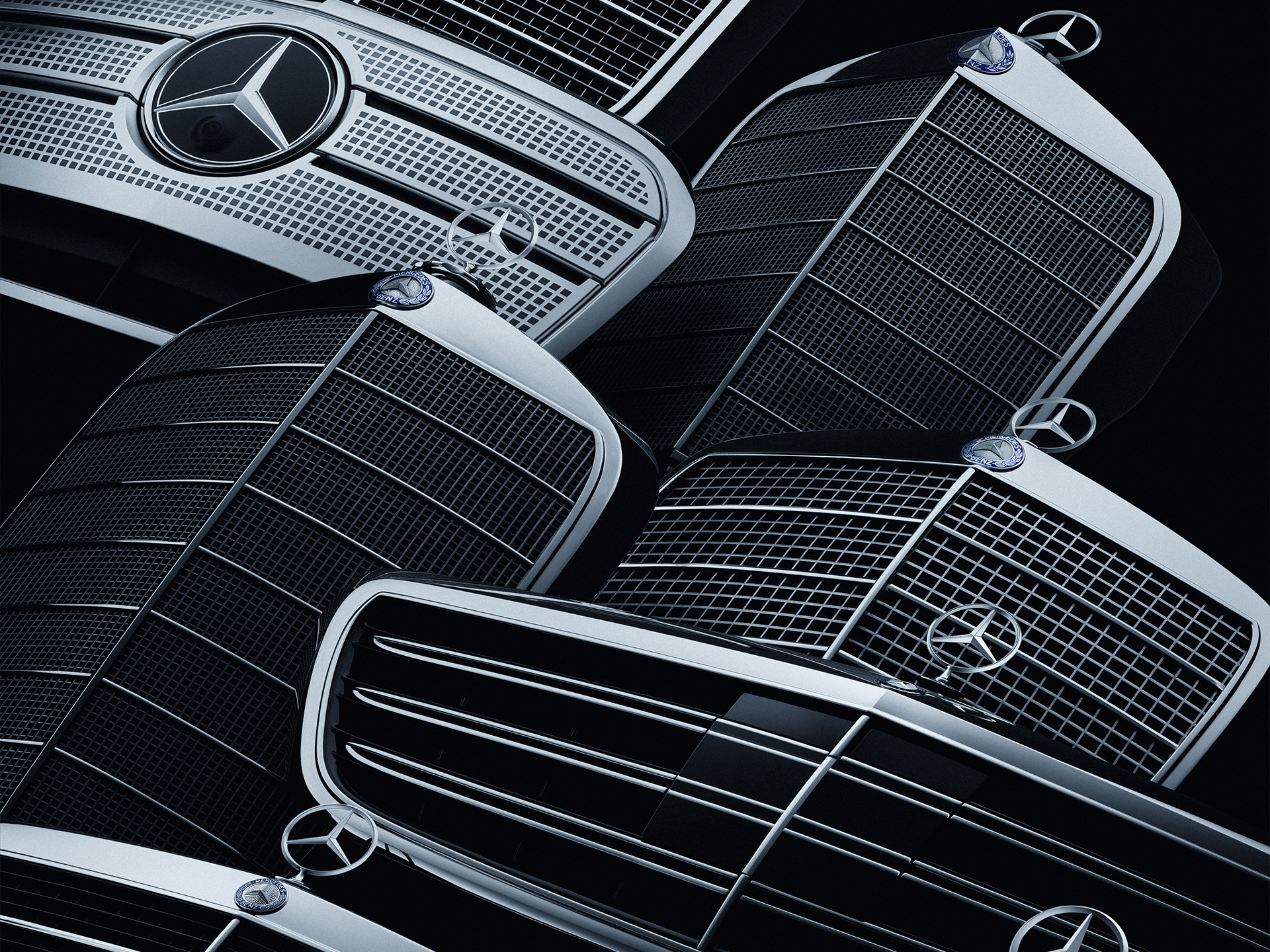 Qualità | Mercedes-Benz Collezione di griglie del radiatore Mercedes-Benz.