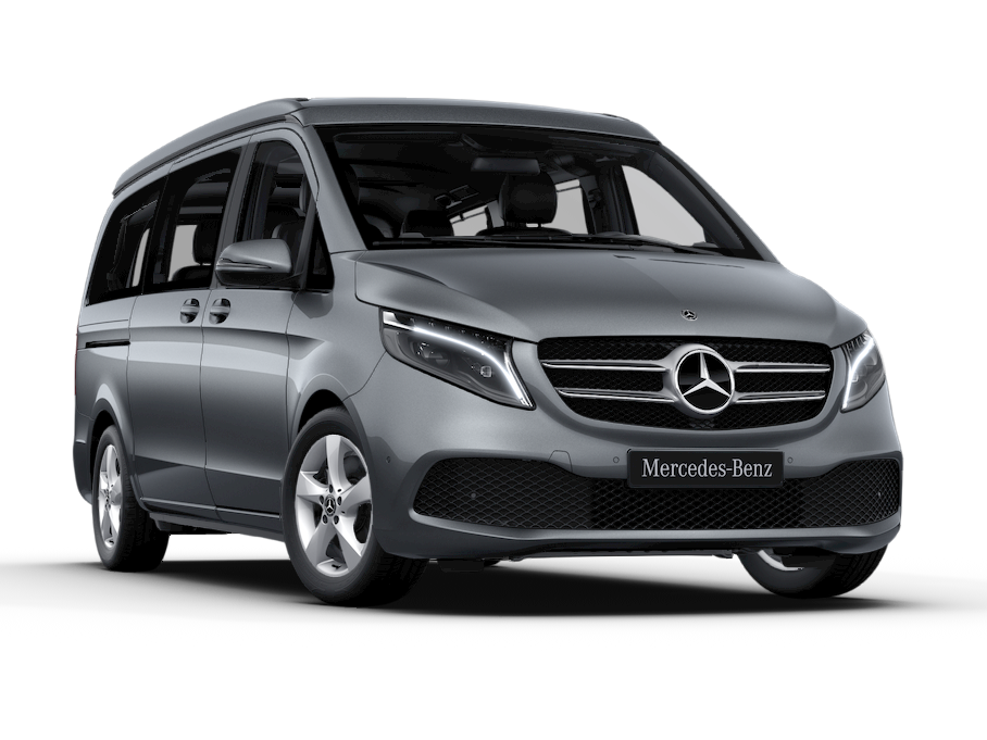 Un veicolo commerciale Mercedes-Benz Marco Polo in grigio scuro