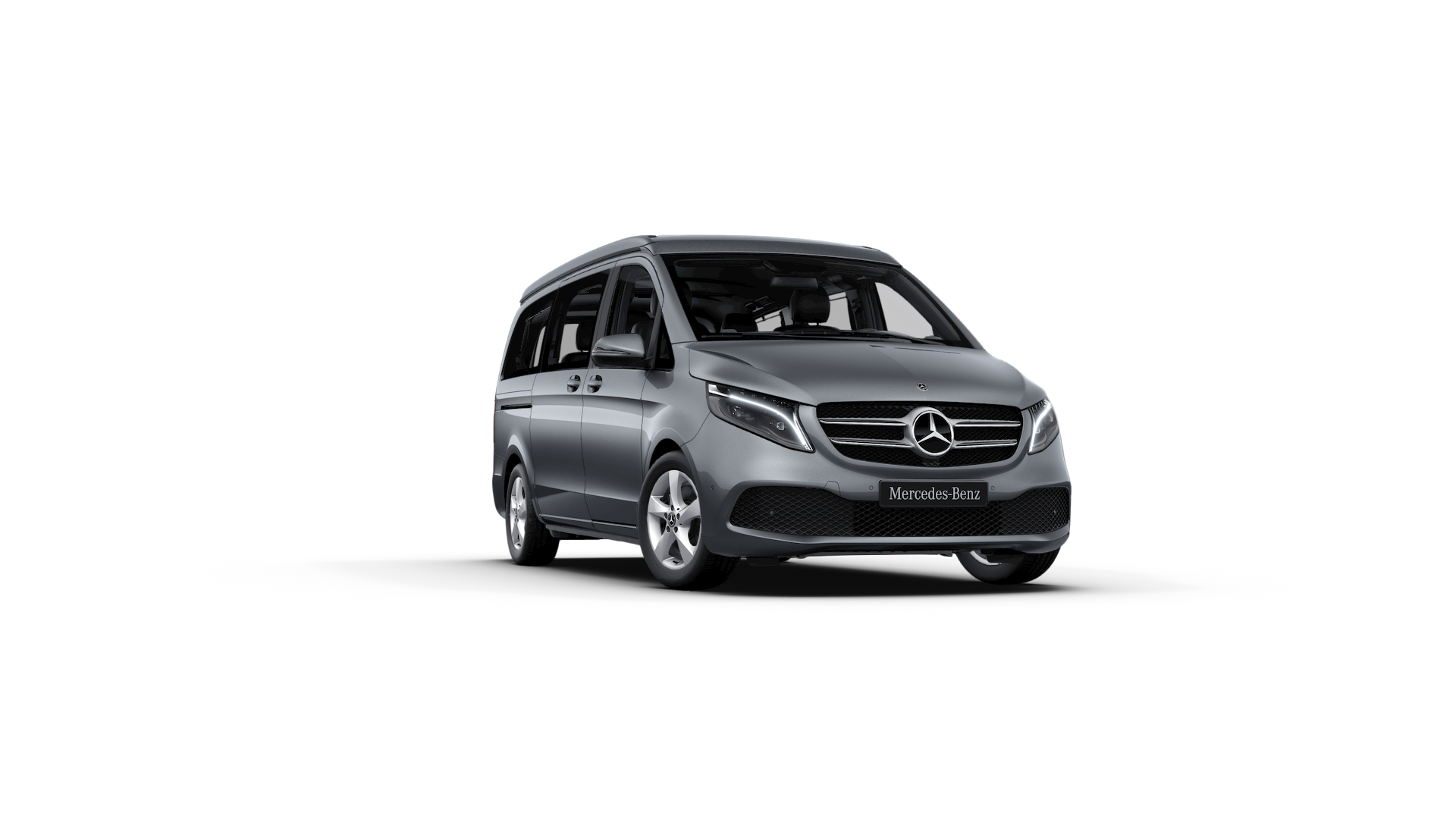 Scopri il veicolo commerciale Mercedes-Benz Marco Polo Un veicolo commerciale Mercedes-Benz Marco Polo in grigio scuro