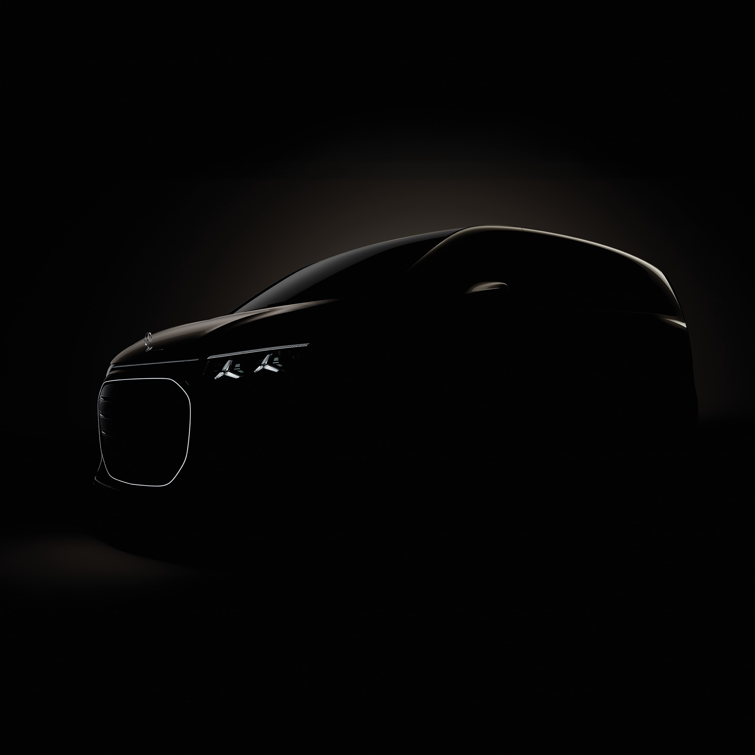 La nuova VLE | Storia dei veicoli commerciali | Mercedes-Benz La presentazione della nuova Mercedes-Benz VLE con fari illuminati