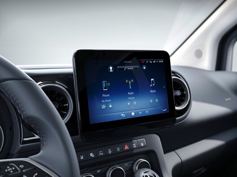 Il sistema multimediale MBUX con schermo da 9,5" a bordo di Mercedes-Benz Citan Furgone.
