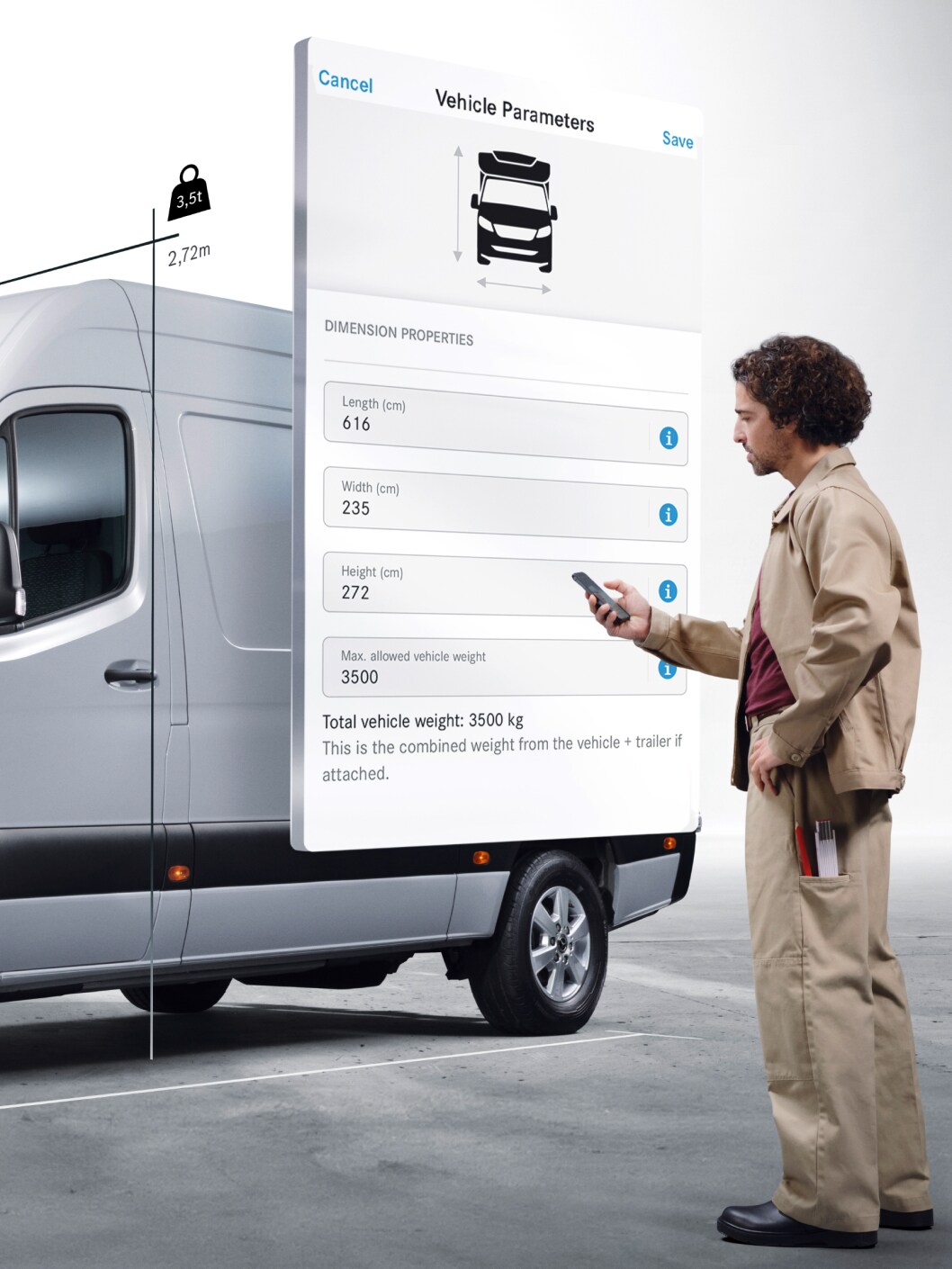 I Digital Extras di Mercedes-Benz eSprinter Furgone.