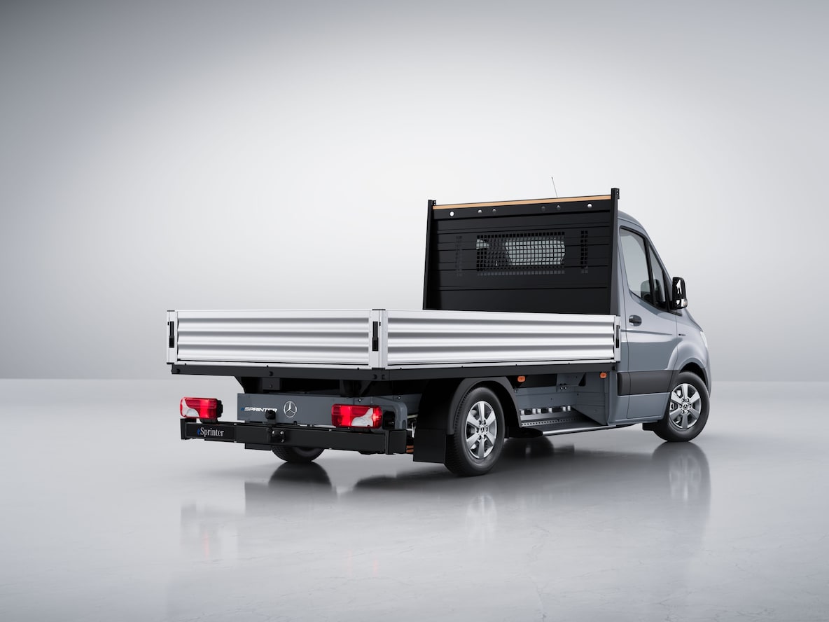 Mercedes-Benz eSprinter Autotelaio come veicolo cassonato.