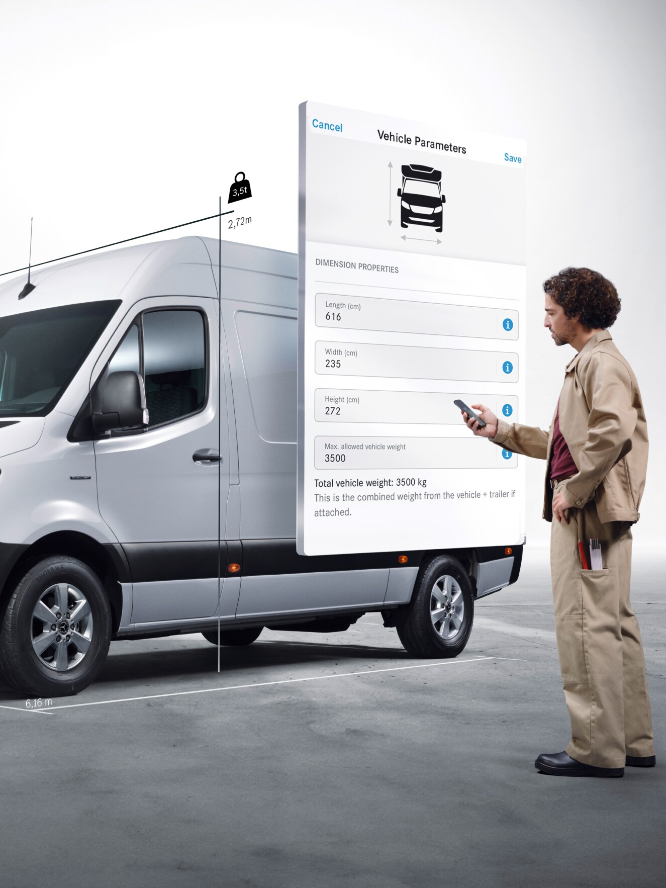 I Digital extras per il Mercedes-Benz eSprinter Cassonato.