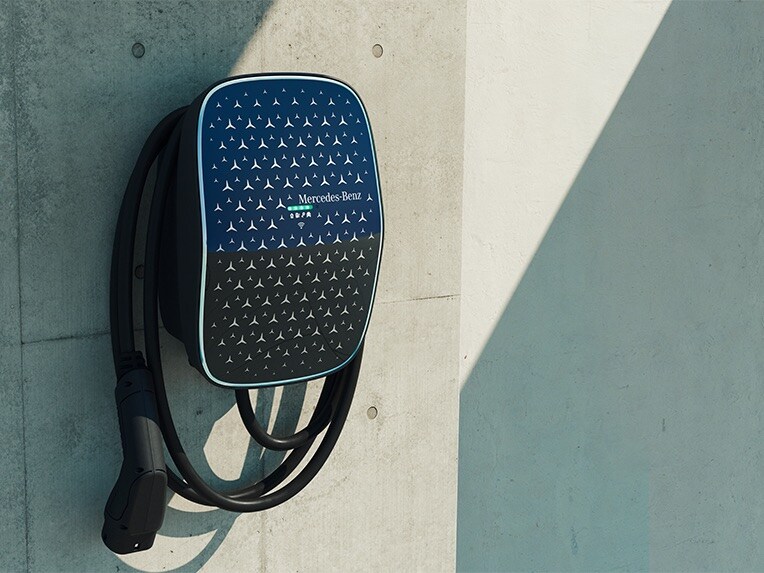 Mercedes-Benz Wallbox Home è la comoda soluzione di ricarica per i veicoli elettrici Mercedes-Benz.