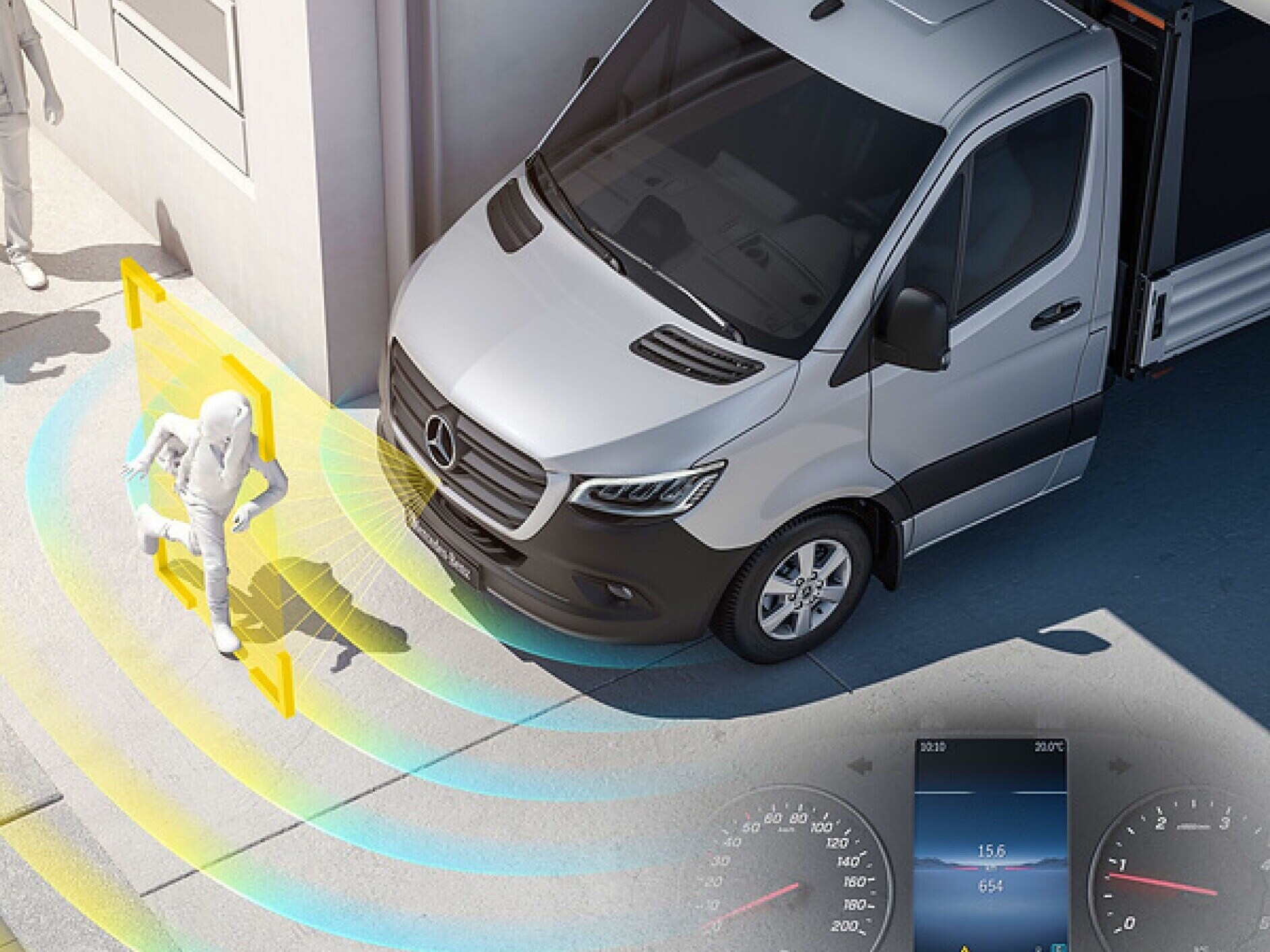 Il sistema di assistenza d'informazione all'avviamento (MOIS) per il Mercedes-Benz Sprinter Autotelaio.
