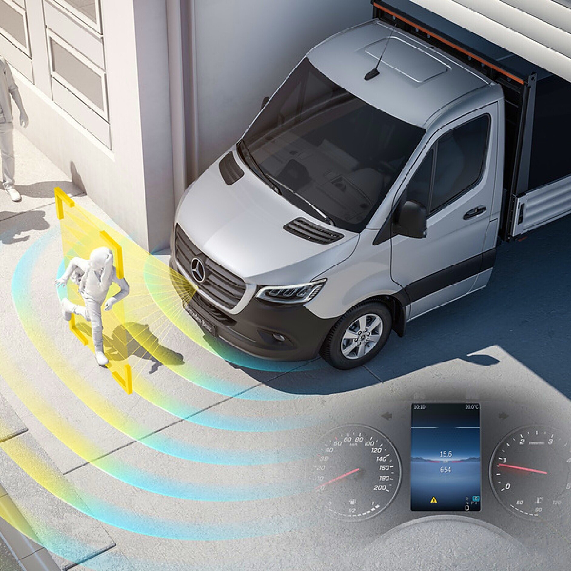 Sistema di assistenza d'informazione all'avviamento (MOIS) | Sprinter Autotelaio | Mercedes-Benz Il sistema di assistenza d'informazione all'avviamento (MOIS) per il Mercedes-Benz Sprinter Autotelaio.