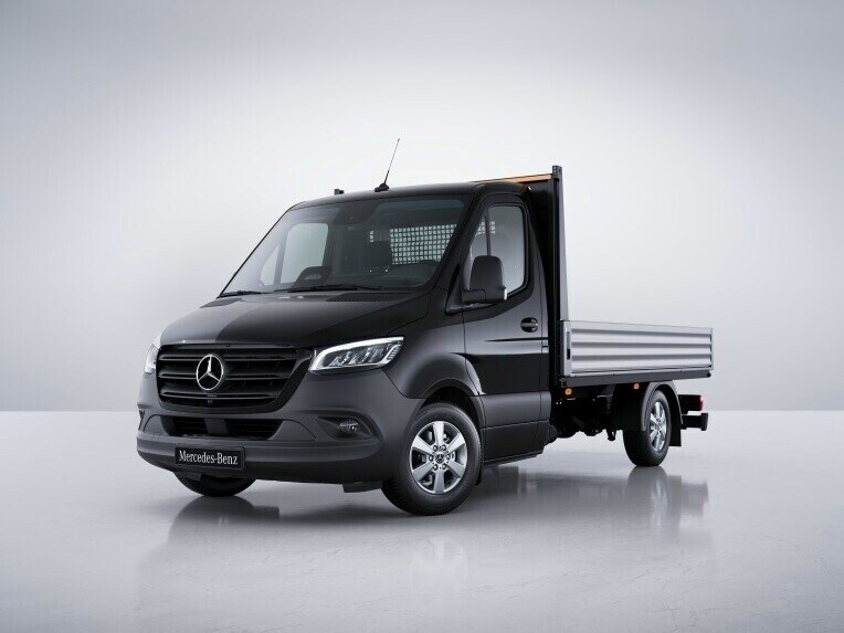 Il Mercedes-Benz Sprinter cassonato con assetto per il comfort e la sicurezza del carico.
