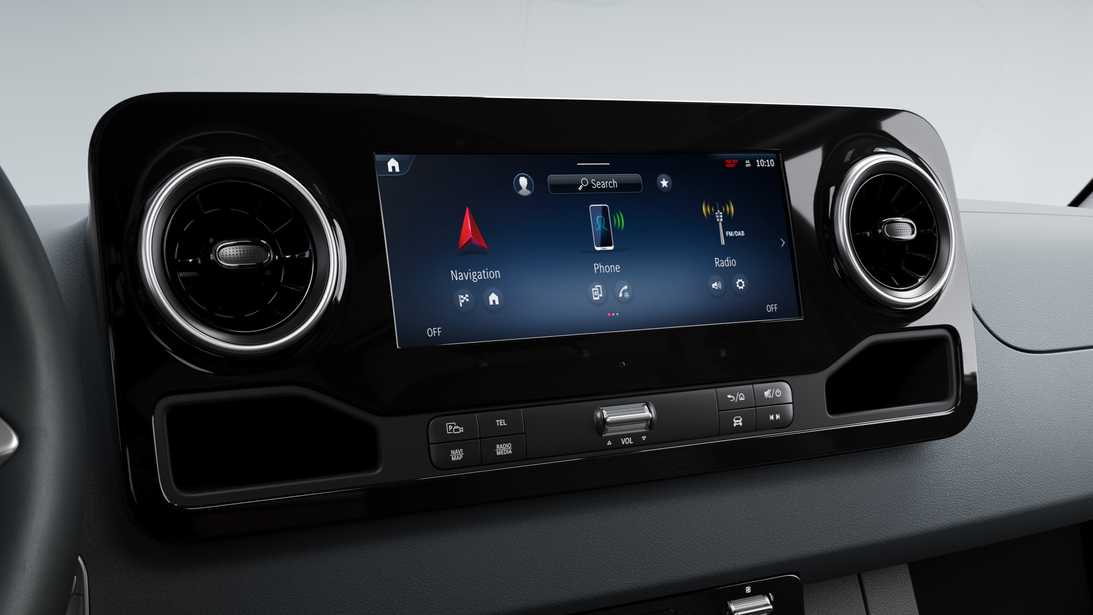 Caratteristiche del veicolo | Sprinter | Mercedes-Benz Il sistema multimediale MBUX per il Mercedes-Benz Sprinter.