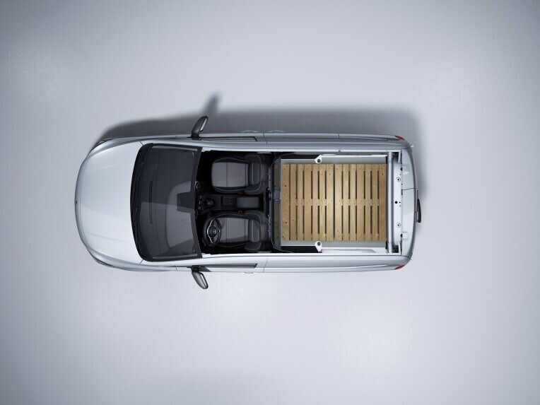 Vista dall'alto del vano di carico di Mercedes-Benz Citan Furgone.