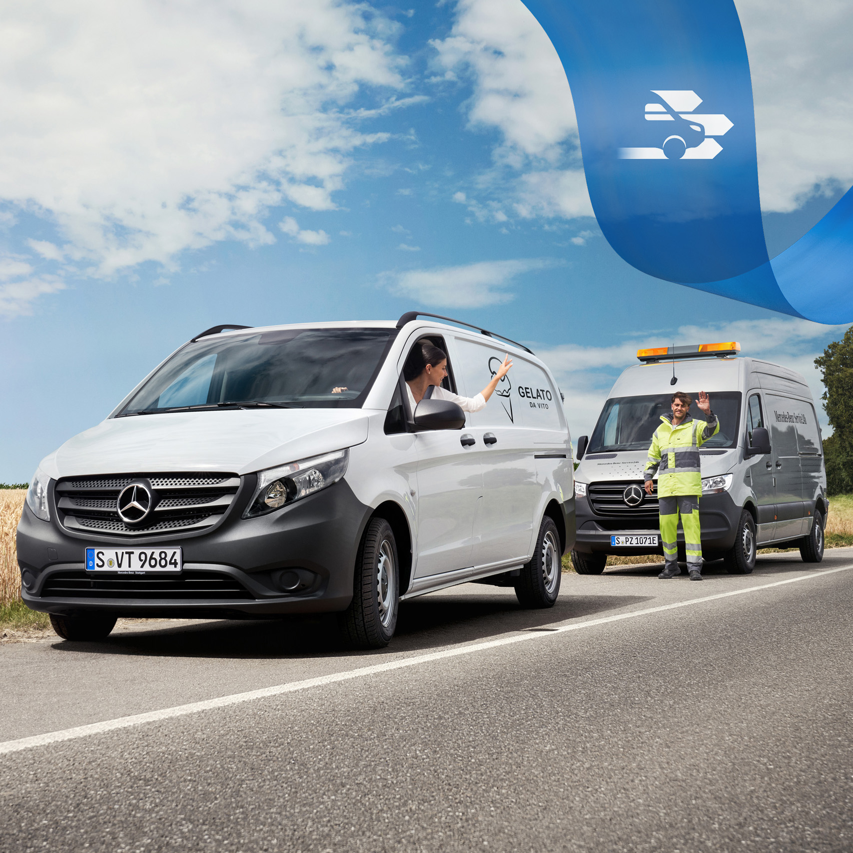 Mercedes-Benz | Assistenza veicoli commerciali | Service24h Il servizio assistenza Mercedes-Benz aiuta il conducente di un veicolo
