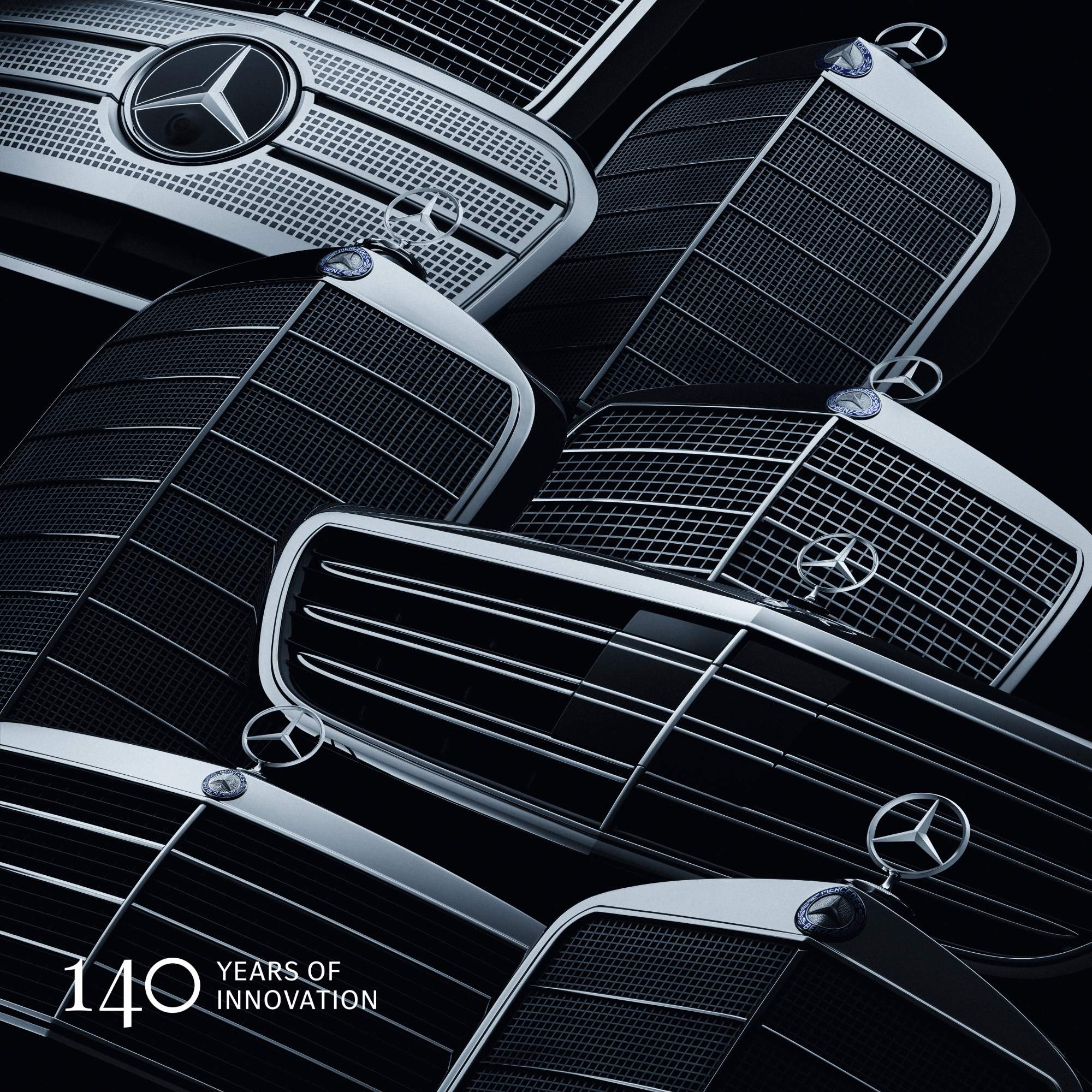 Calandra Mercedes-Benz di diverse tipologie