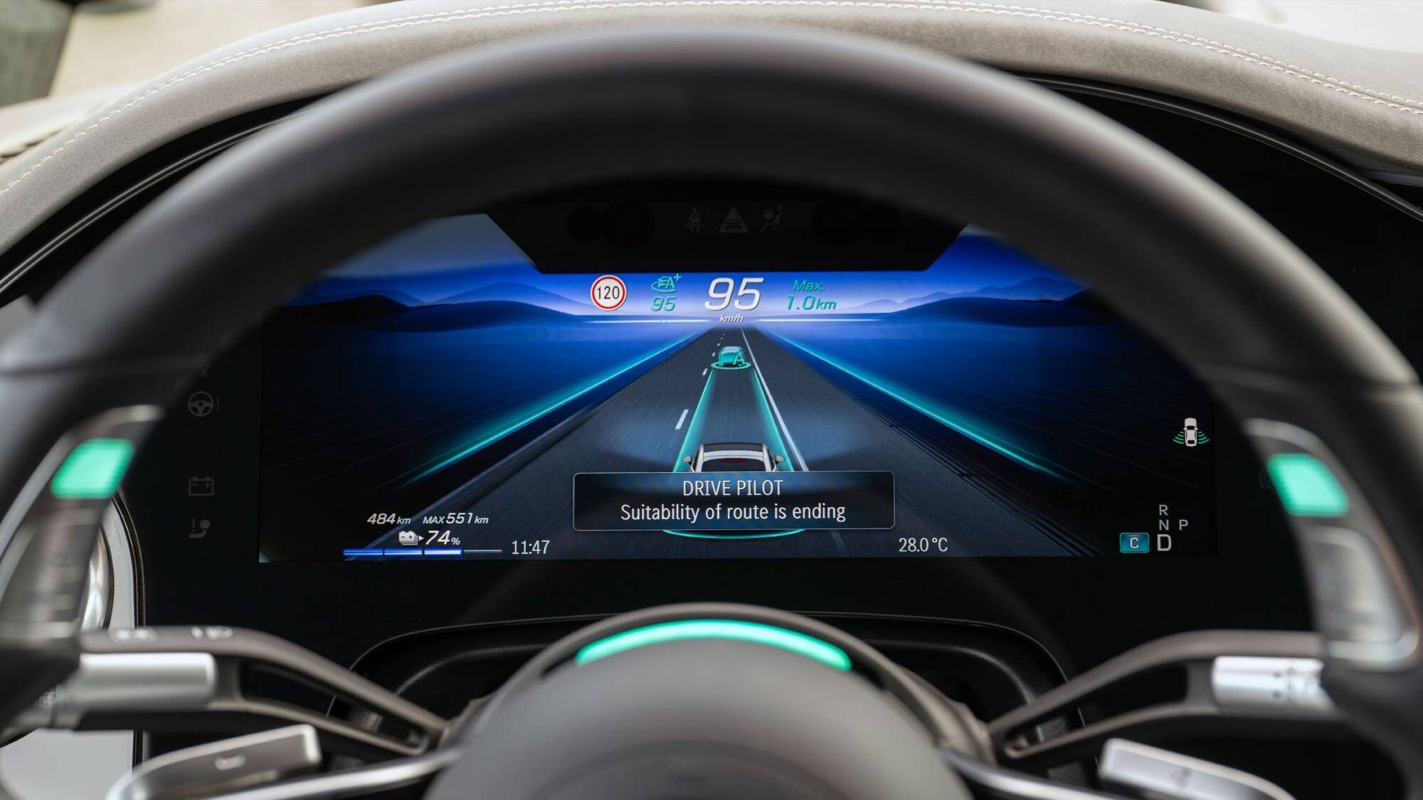 Il Drive Pilot in una Mercedes-Benz