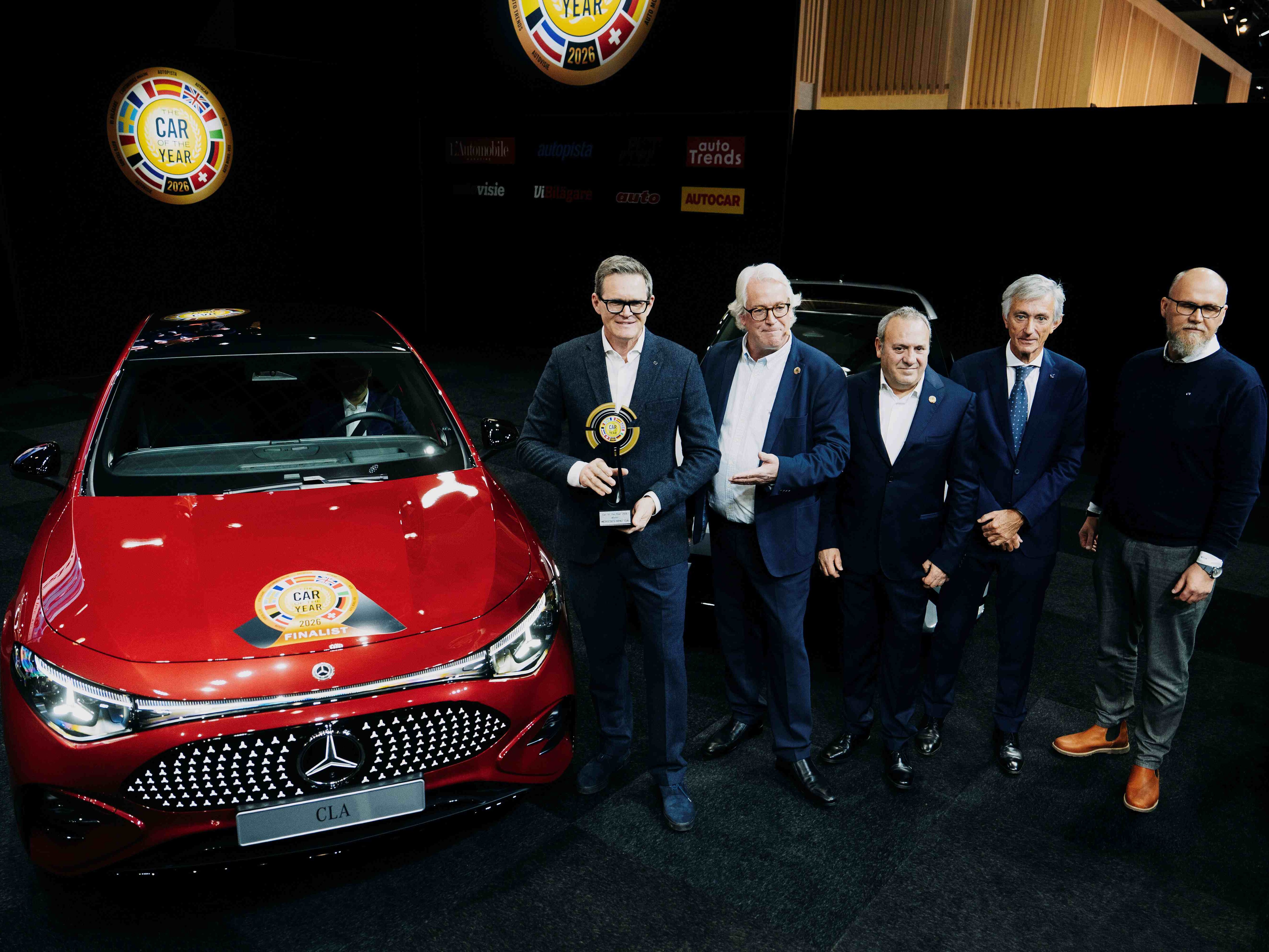 Premiazione Car of the Year 2026 nuova CLA elettrica