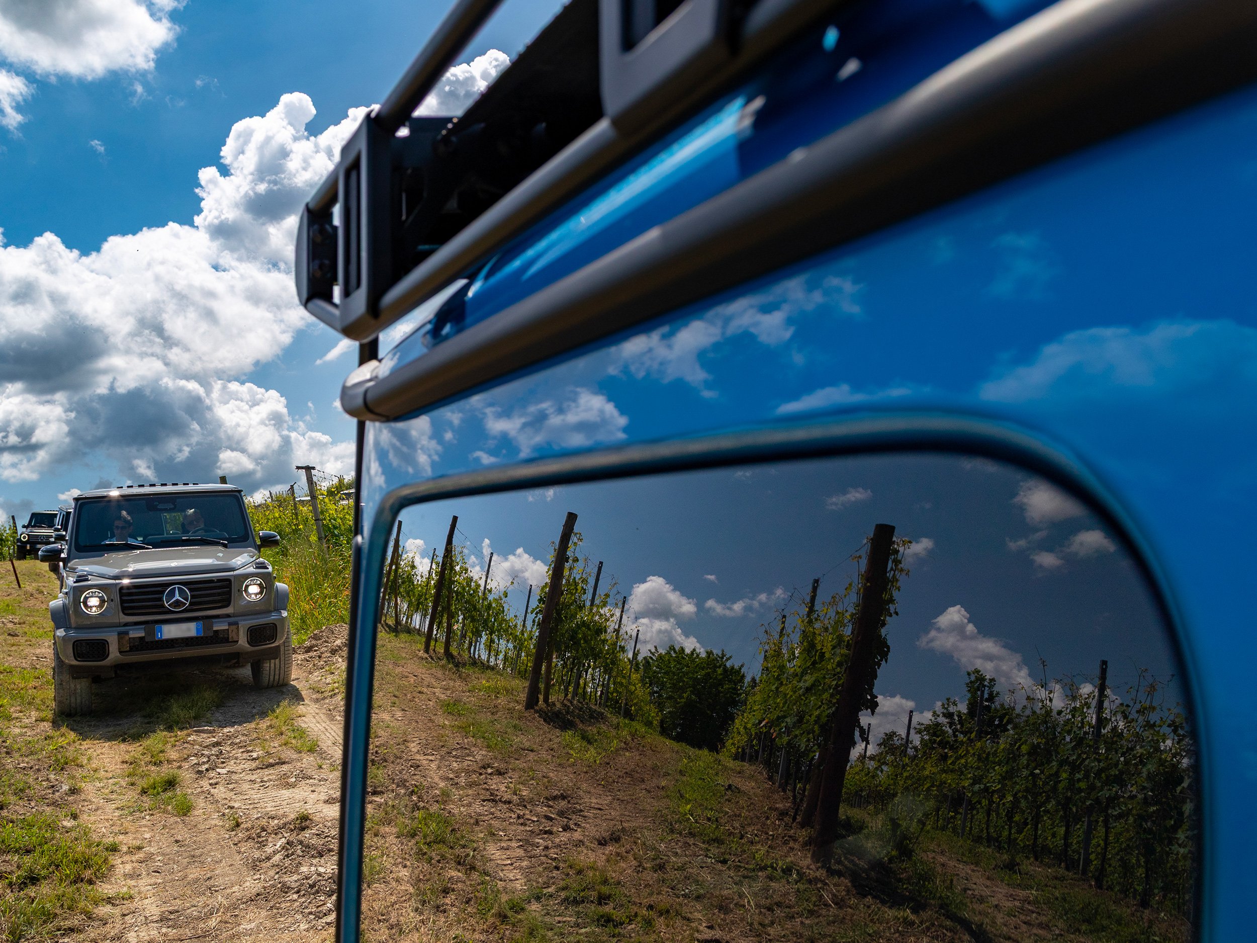 G Class Barbaresco | Mercedes-Benz Una veduta dall'alto delle colline del Barbaresco