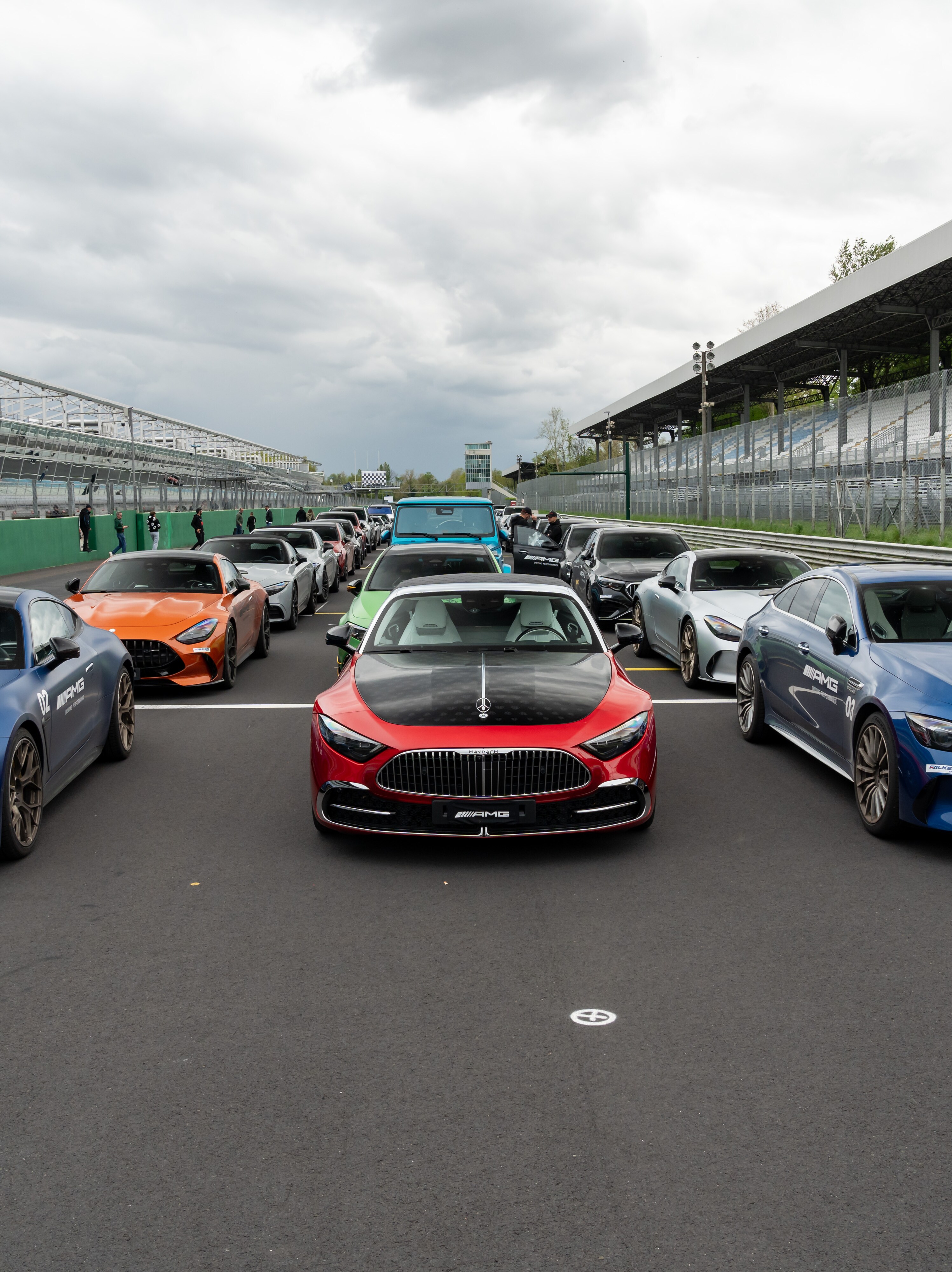 Le auto dell'AMG Performance Day a Monza