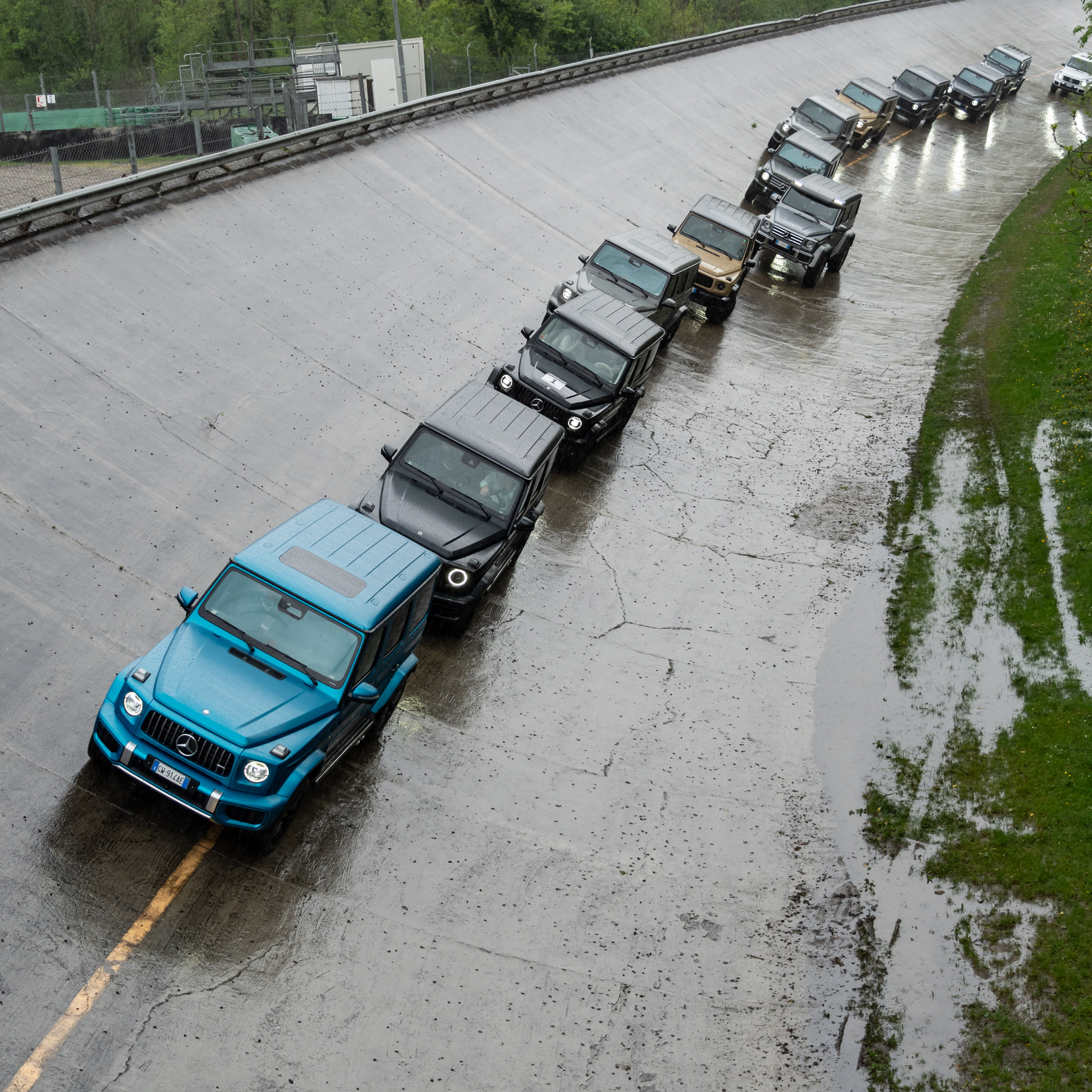 AMG Performance Day 2025 | Mercedes-Benz Classe G sulla parabolica di Monza nel corso dell'AMG Performance Day 2025