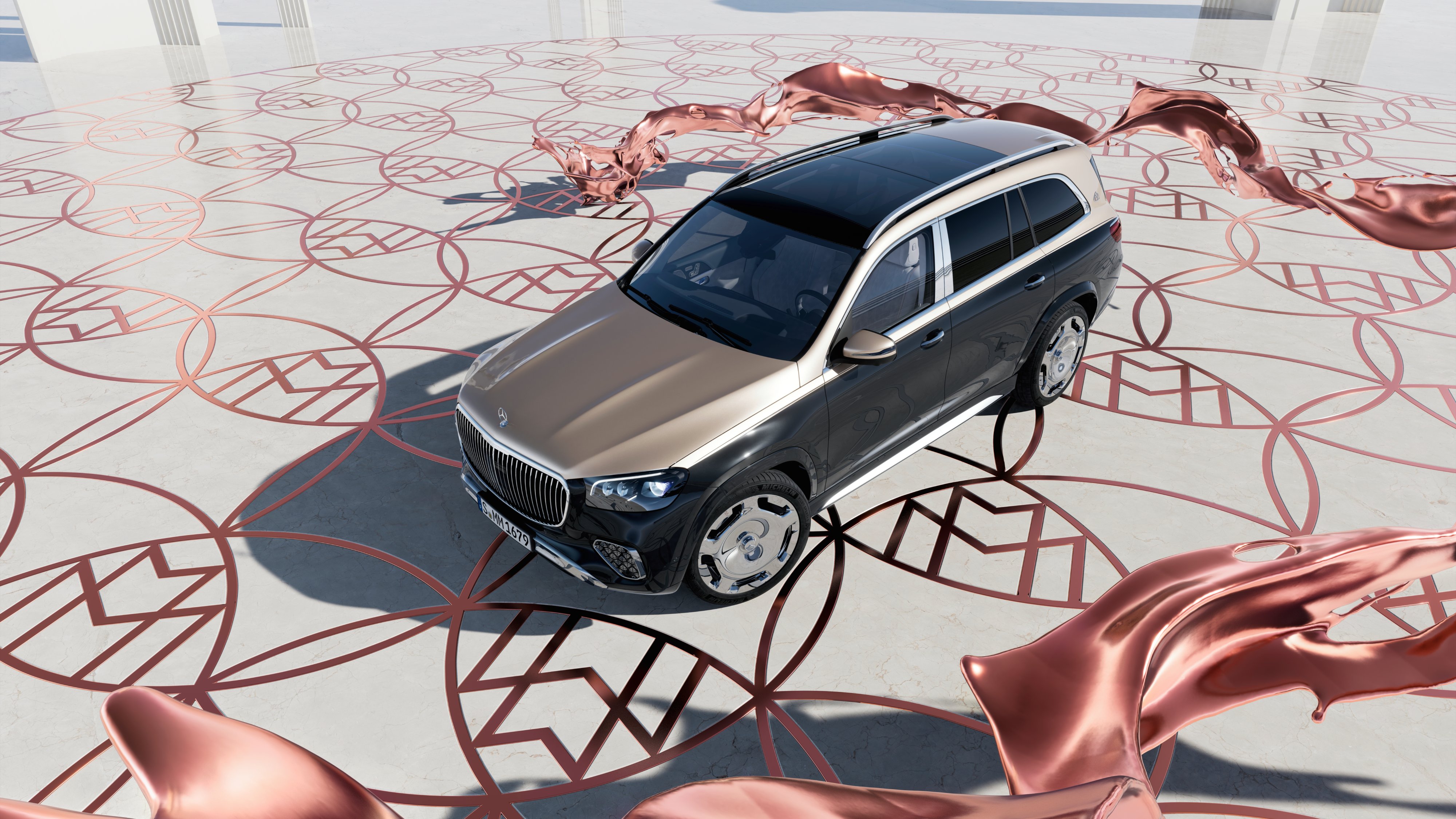 Mercedes-Maych GLS | Phi Beach Mercedes-Maych GLS con doppia colorazione della vernice