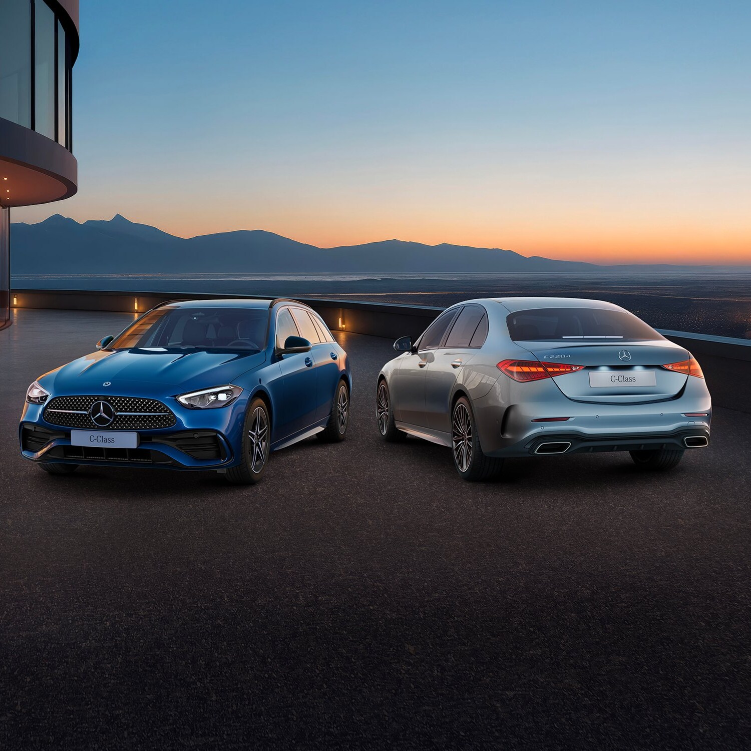 Classe C e Classe E affiancate