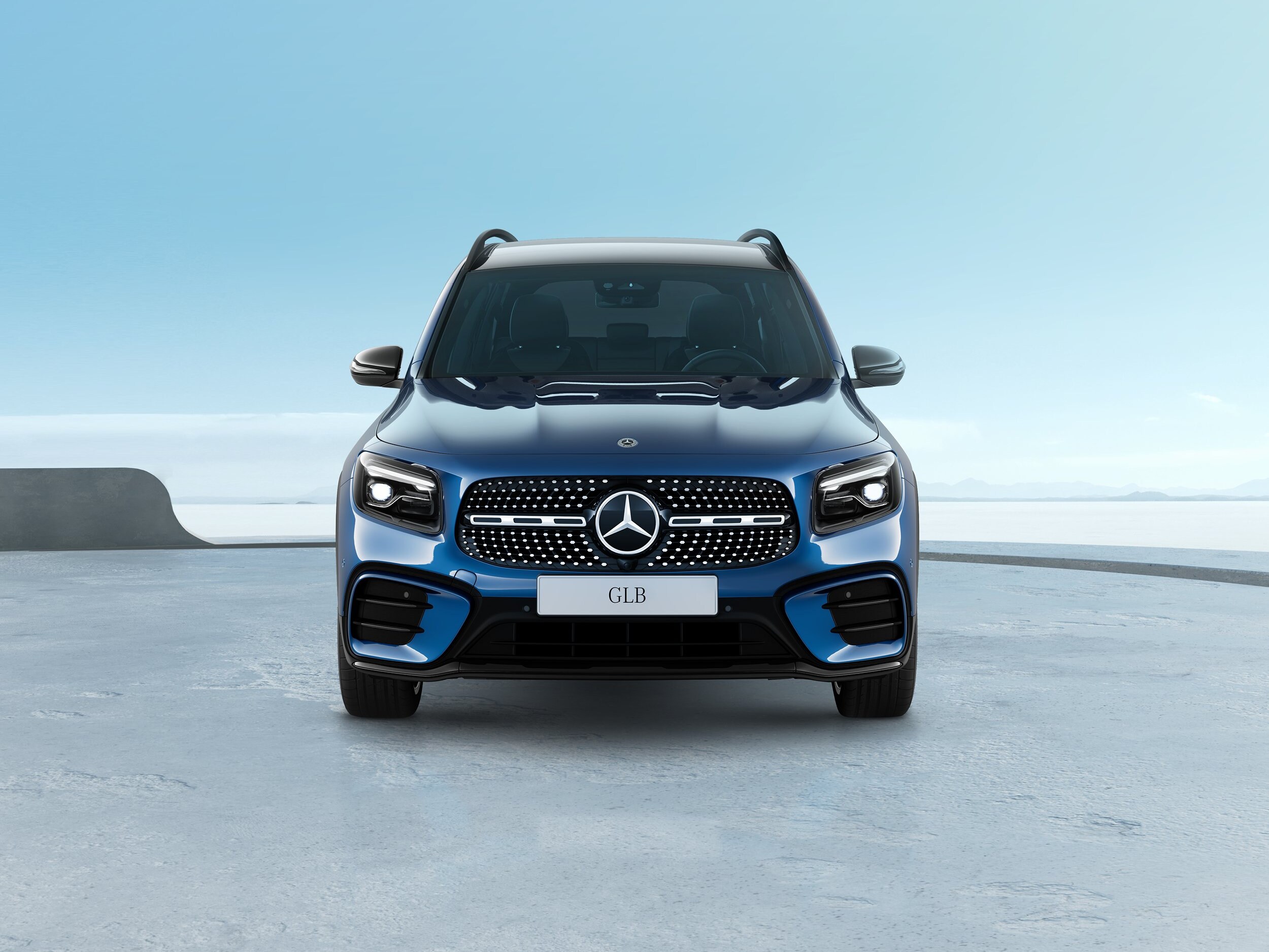 GLB Seaside Edition frontale in colorazione blu
