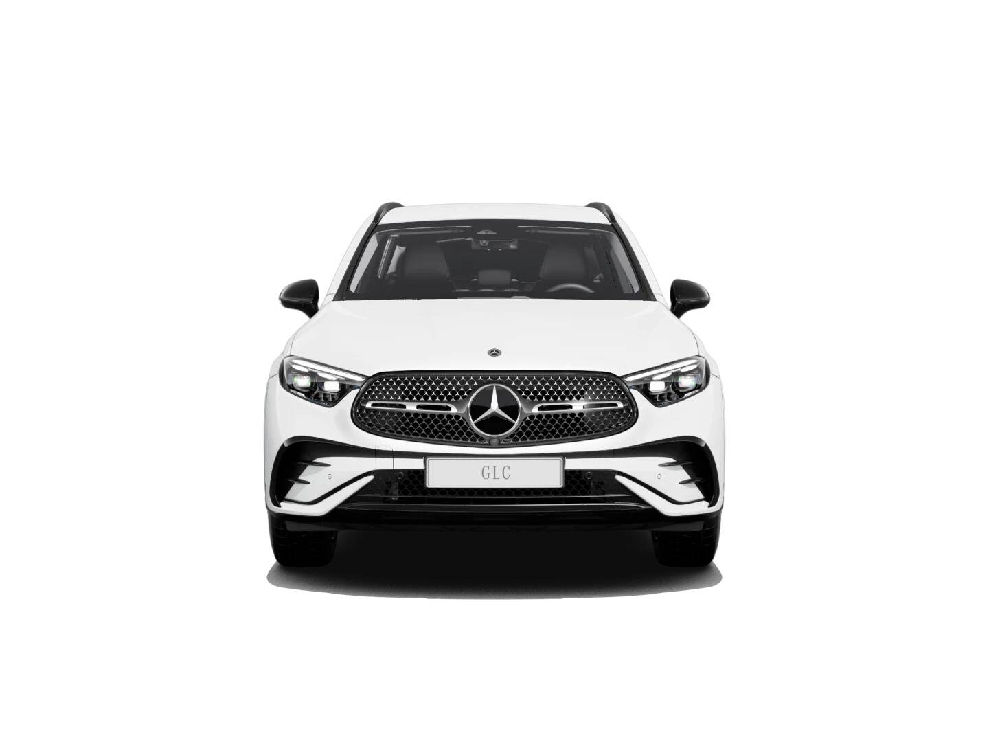 GLC SUV di colore bianco con vista frontale