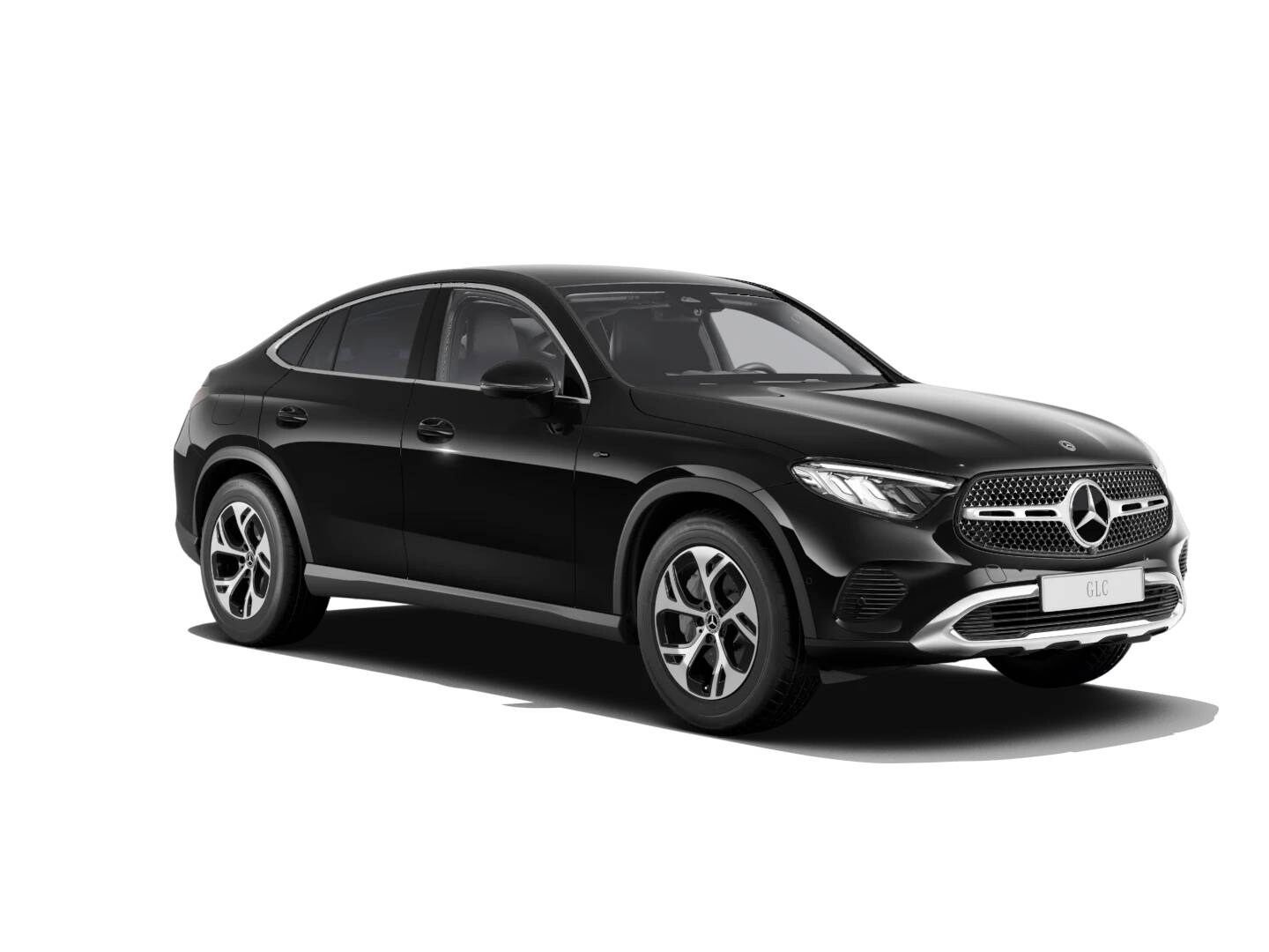 GLC Coupe colorazione nera su sfondo bianco
