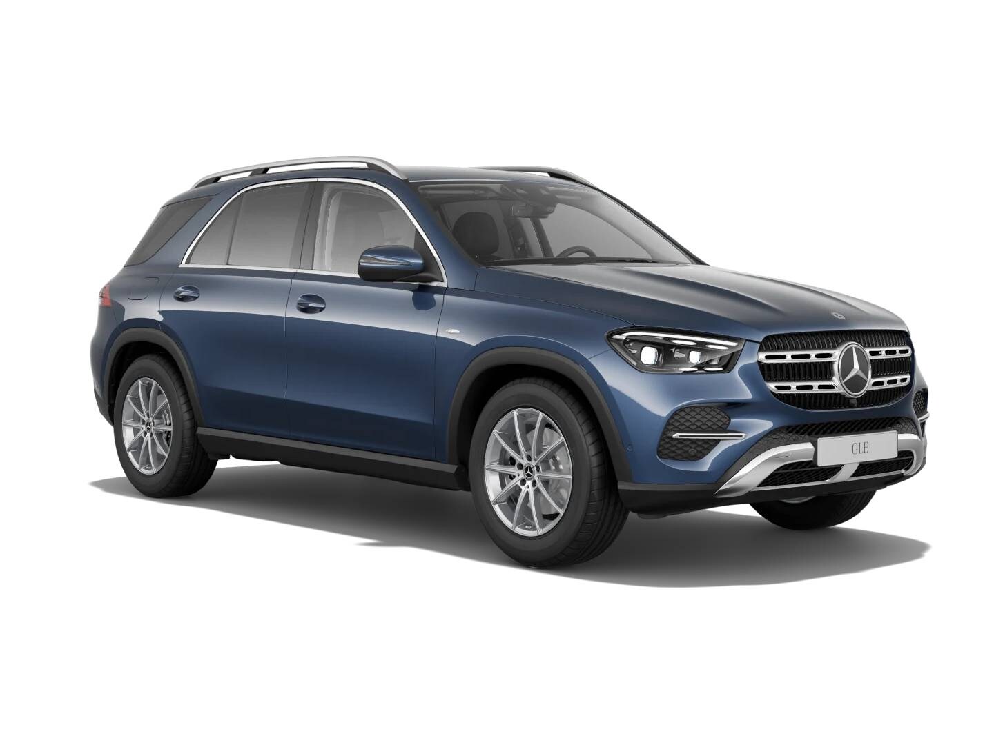 GLE colorazione blu su sfondo bianco