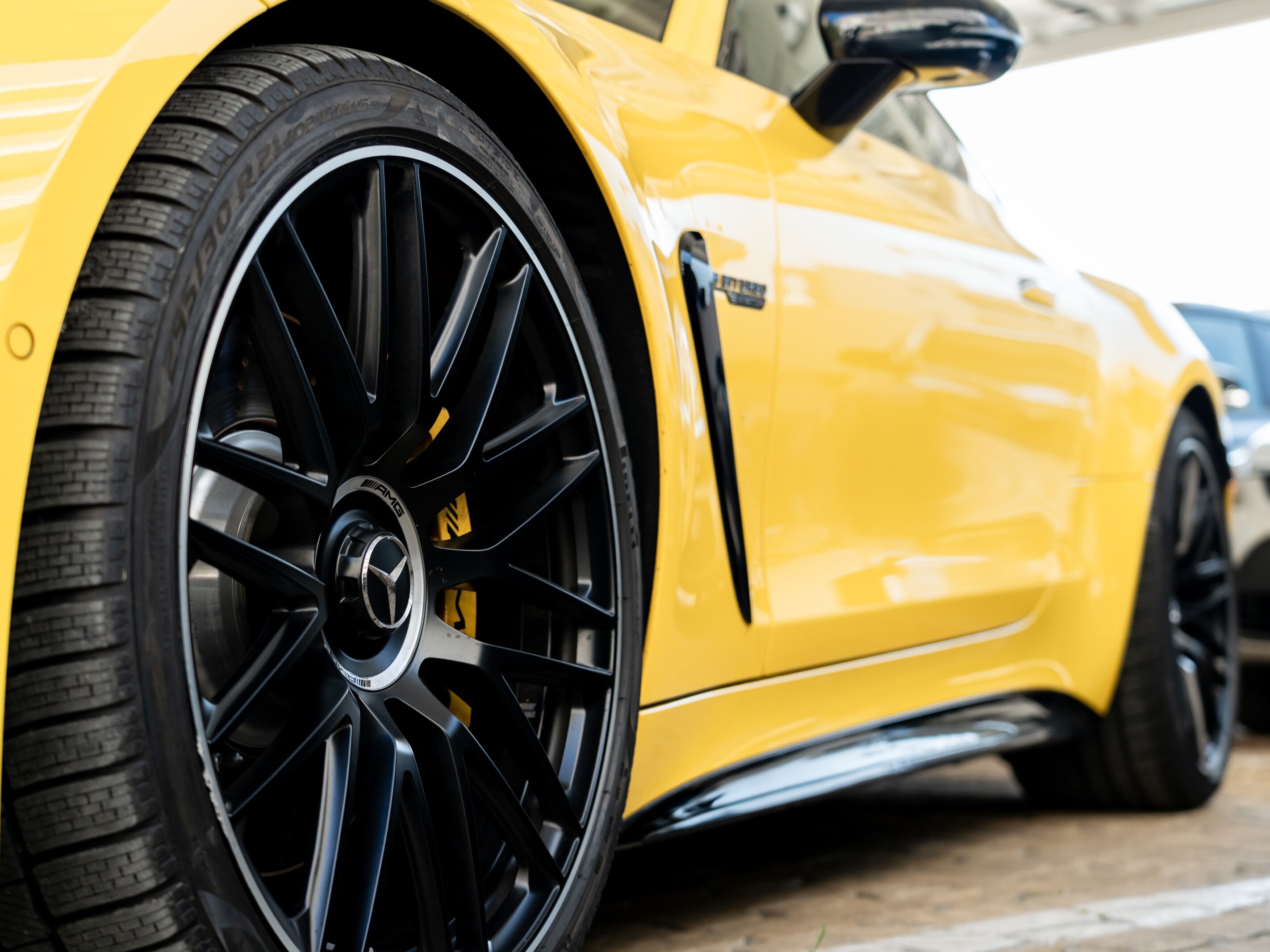 Un dettaglio della Mercedes-Benz SL