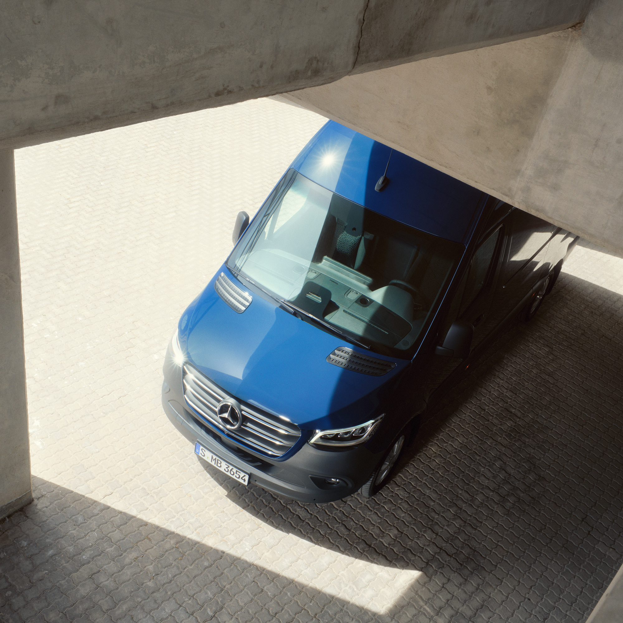 Vito Furgone | Mercedes-Benz Vans Vito Furgone blu visto dall'alto