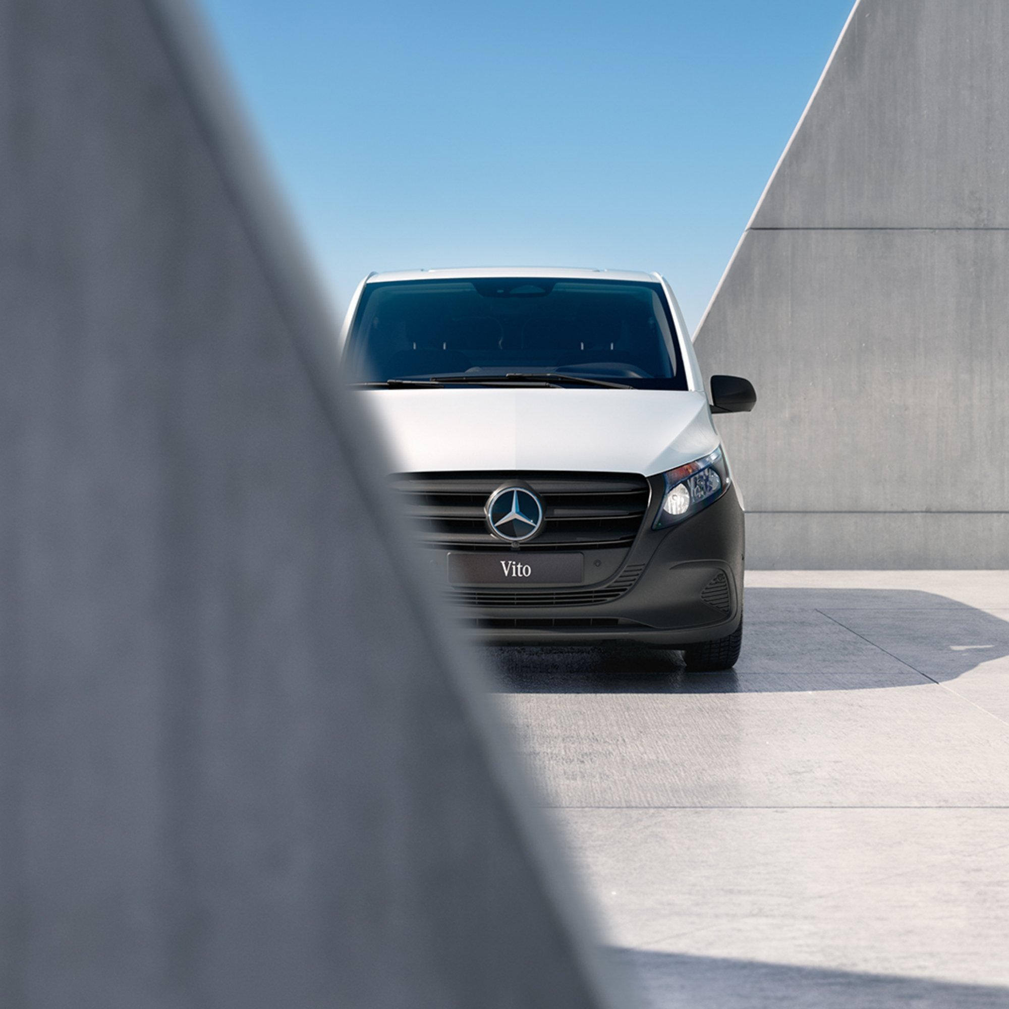 Vito Furgone| MErcedes-Benz vVito Furgone di colore bianco con vista frontale