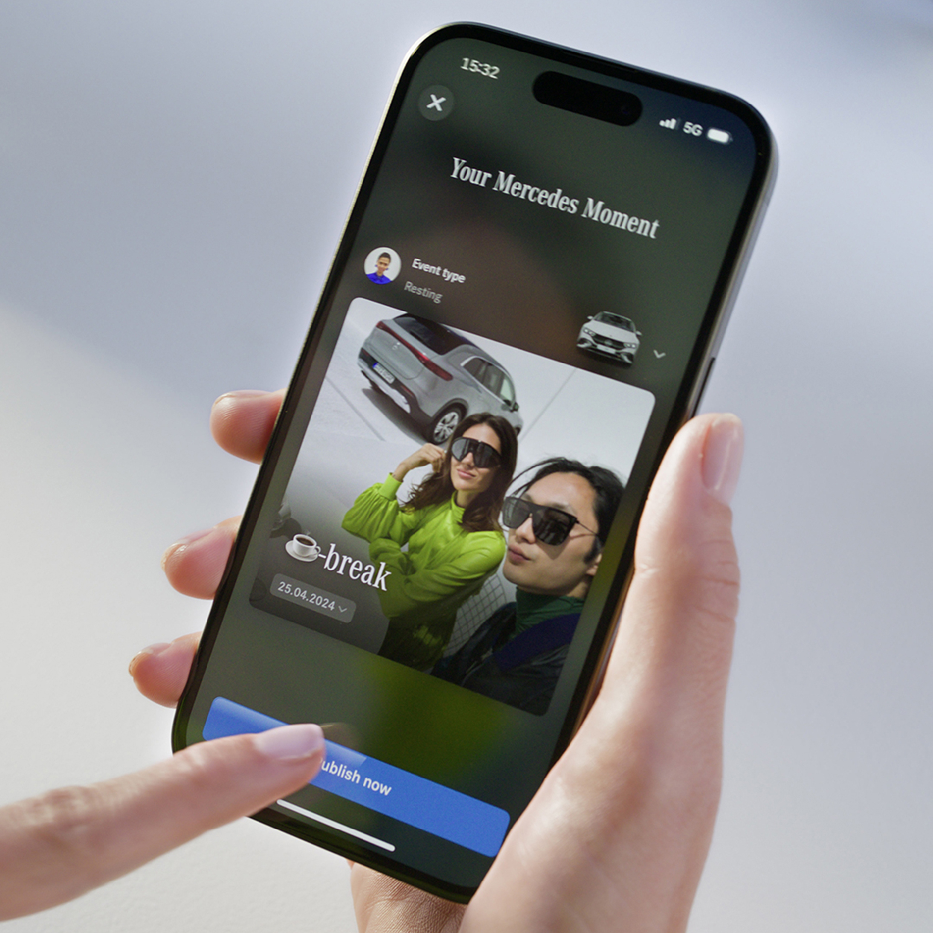 App Mercedes-Benz Stories | Applicazioni | Mercedes-Benz La schermata dell'App Mercedes-Benz Stories.